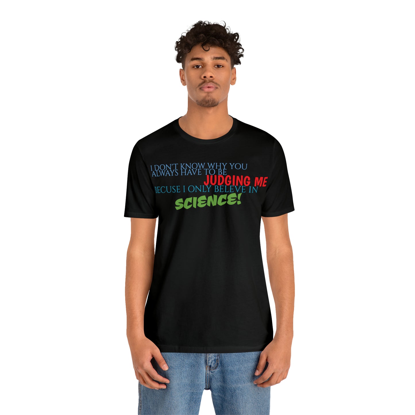 Unisex Jersey Short Sleeve Tee Nacho Libre - "Science"