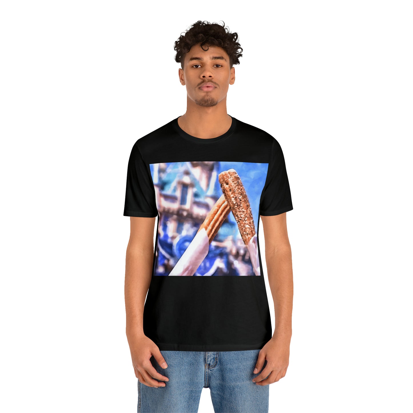 Unisex Jersey Short Sleeve Tee Painting of It's A DISNEY Thing! CHURROS