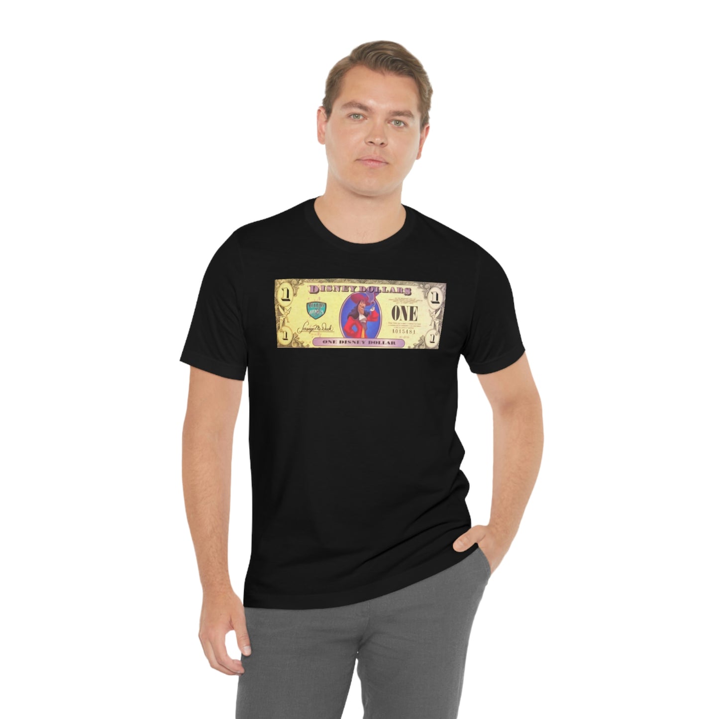 Unisex Jersey Short Sleeve Tee DISNEY DOLLARS VILLIANS Hook