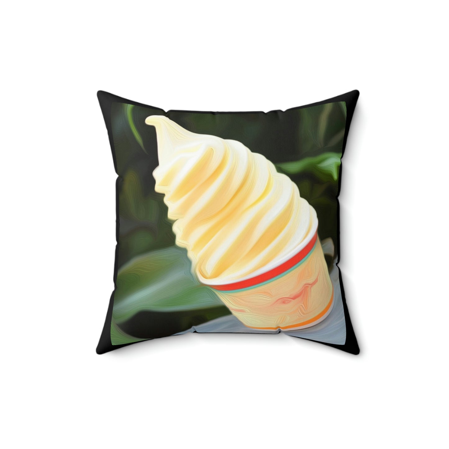 Spun Polyester Square Pillow Disneyland ~Whip it ~ Adventure Land