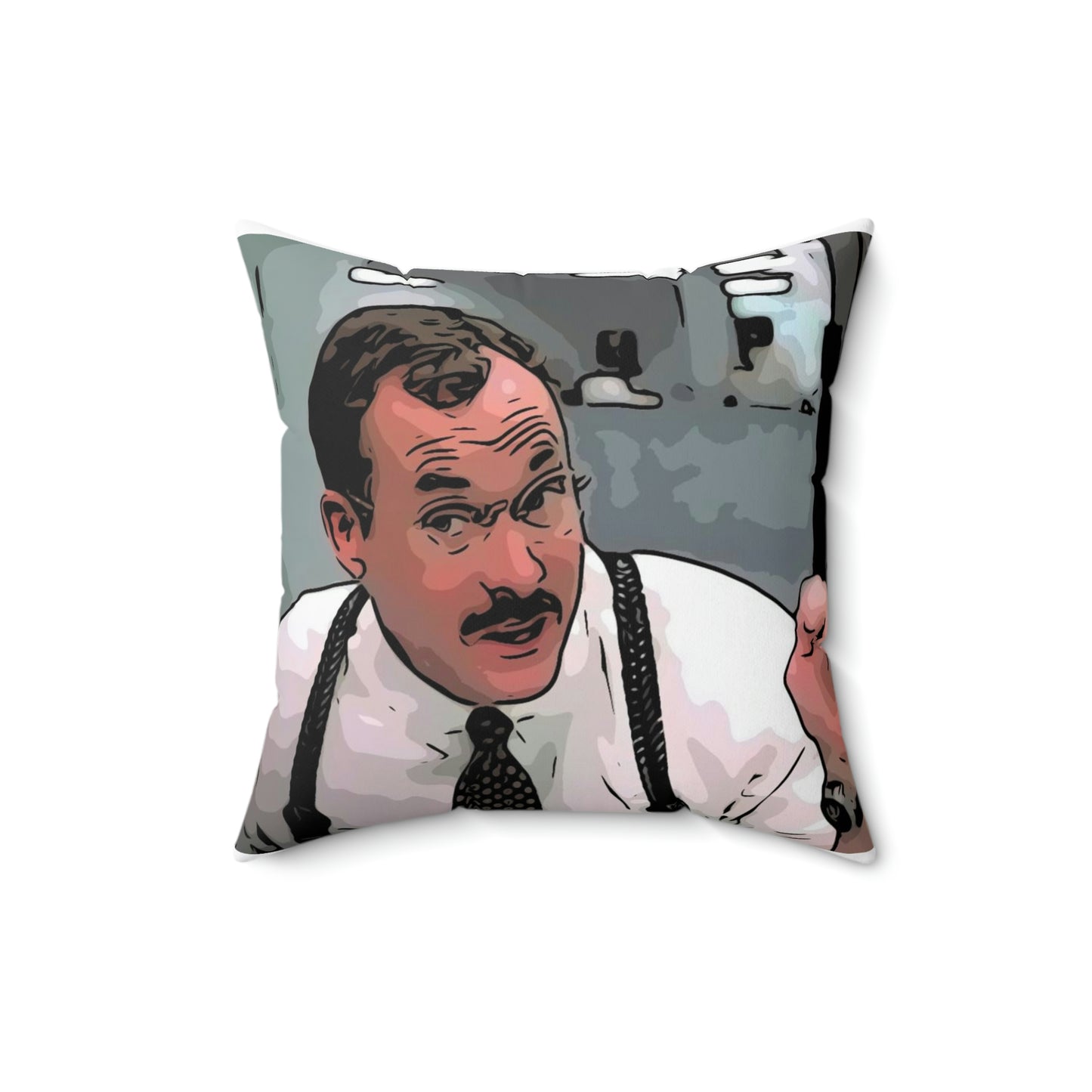 Spun Polyester Square Pillow ~Office Space ~ The Bobs ~