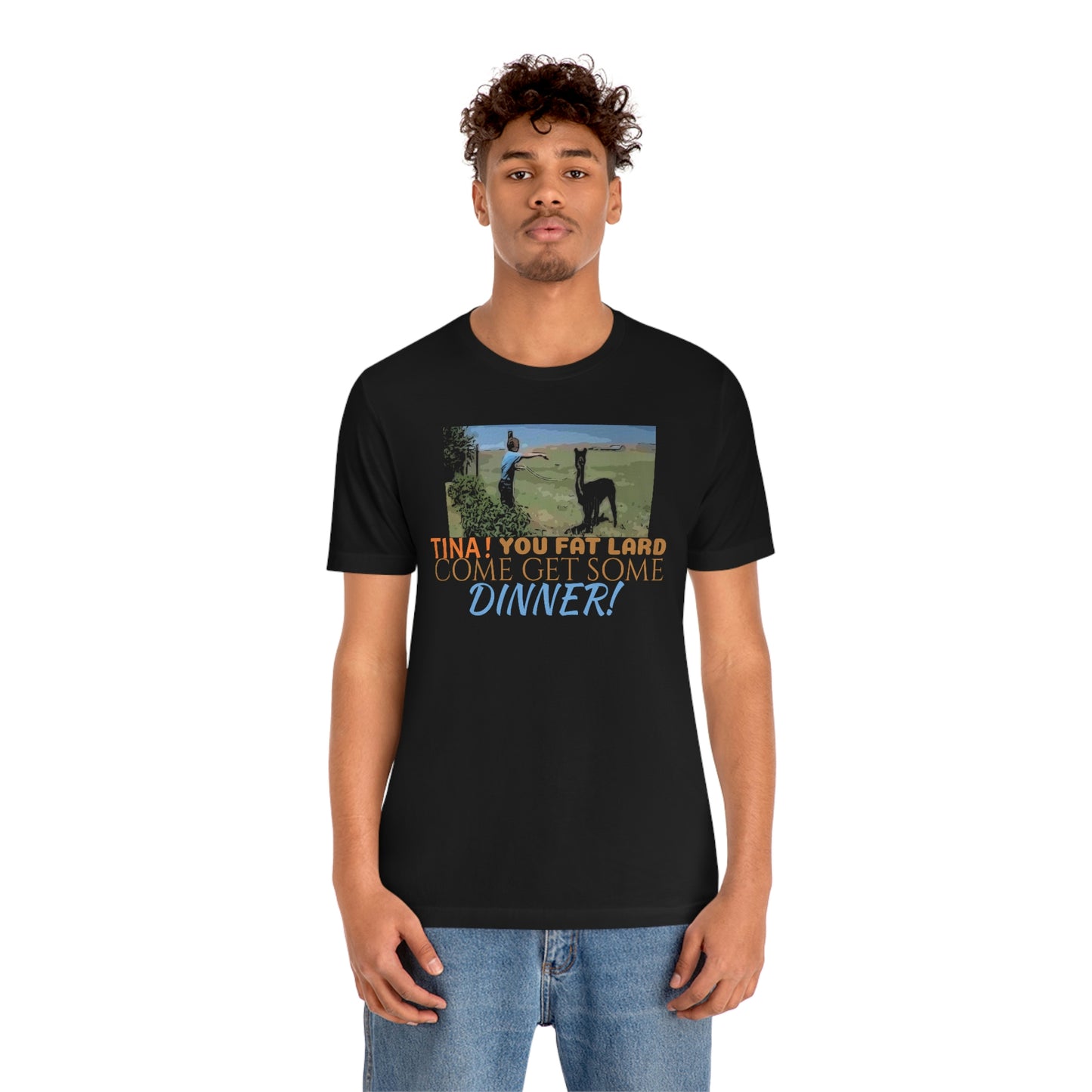 Unisex Jersey Short Sleeve Tee Napoleon Dynamite - " Tina. you fat lard"