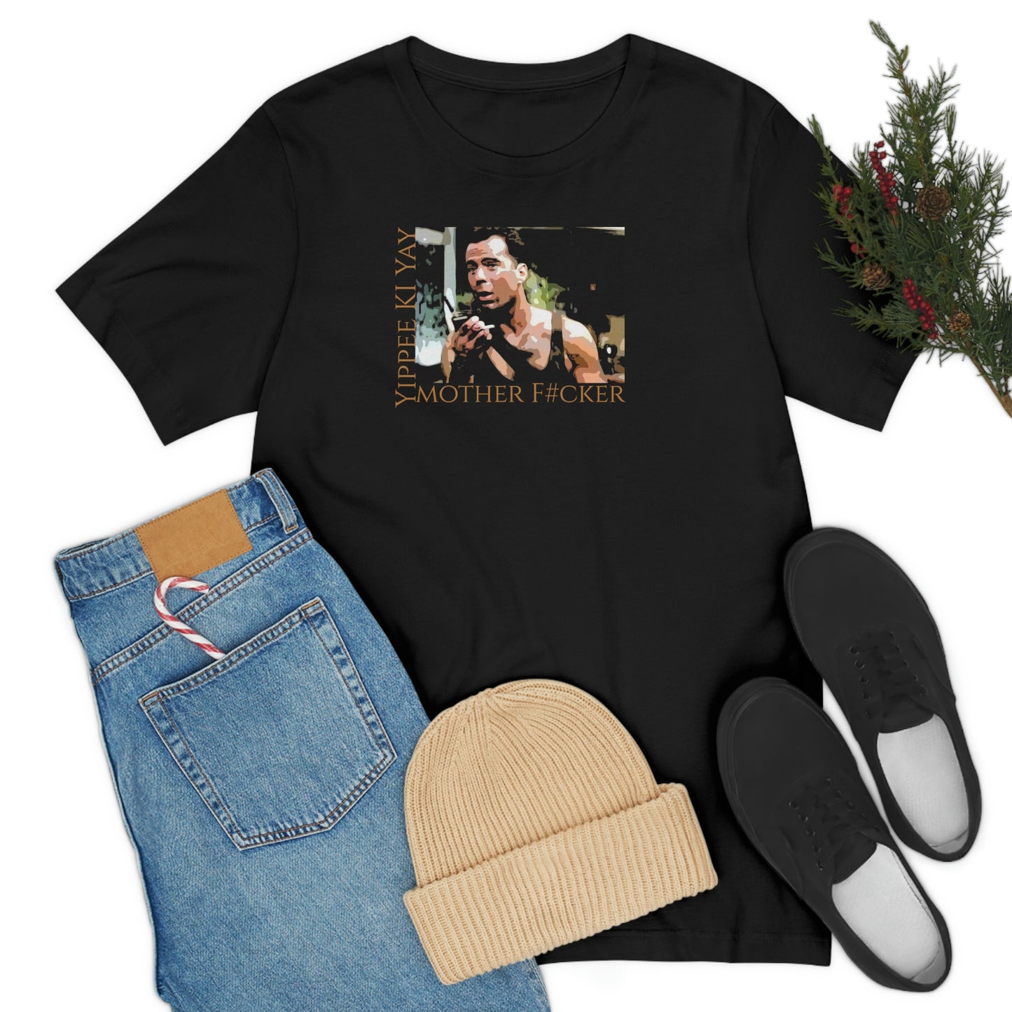Unisex Jersey Short Sleeve Tee Die Hard ~Yippee Ki Yay Mother F#cker