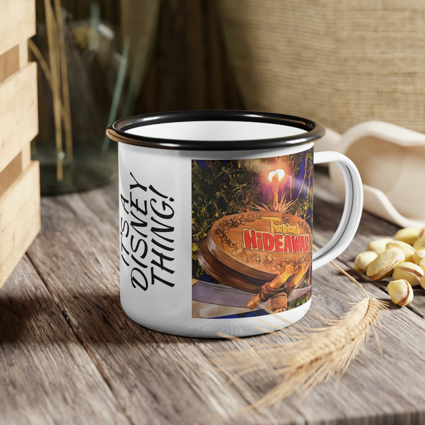 A Enamel Camp Cup Disneyland ~Tropical Hide Away~ It's A Disney Thing!