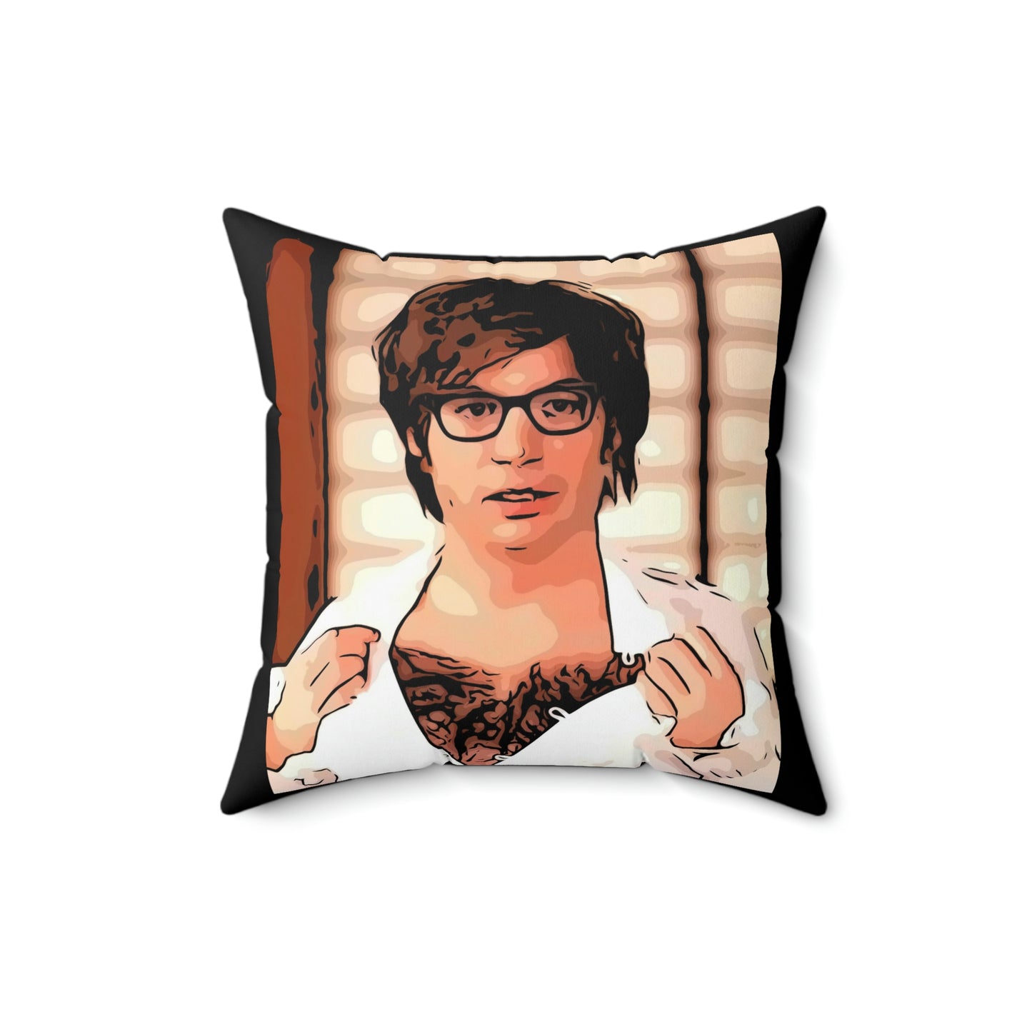 Spun Polyester Square Pillow ~Austin Powers ~