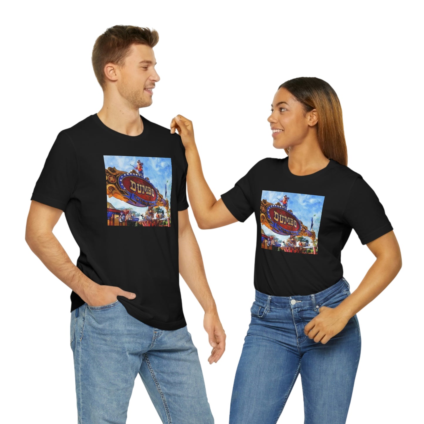 Unisex Jersey Short Sleeve Tee DISNEYLAND DUMBO FLYING Elephant