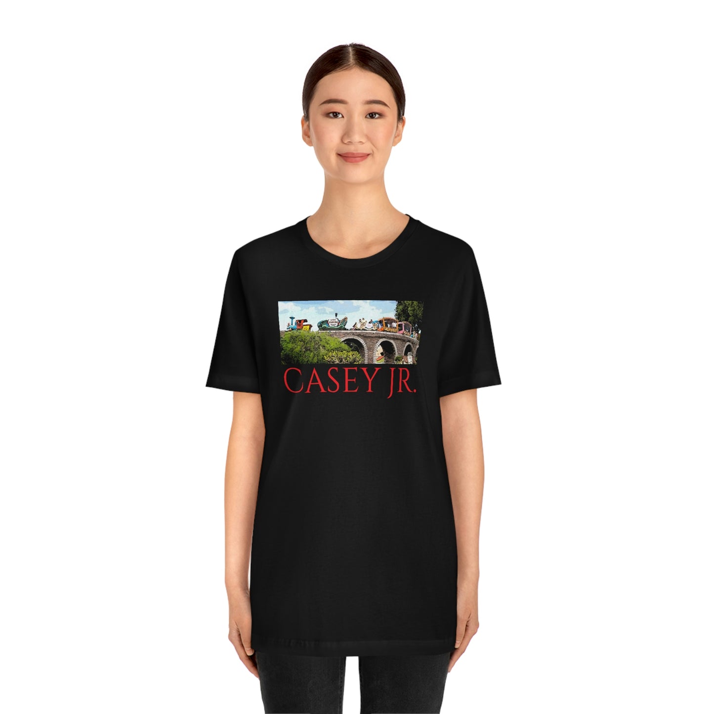 Unisex Jersey Short Sleeve Tee Disneyland Casey jr. train ride