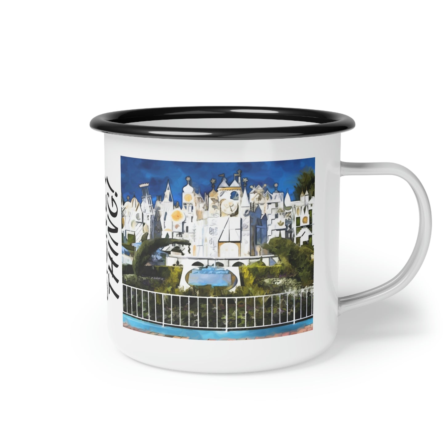 A Enamel Camp Cup Disneyland ~It's A Small World~ It's A Disney Thing!