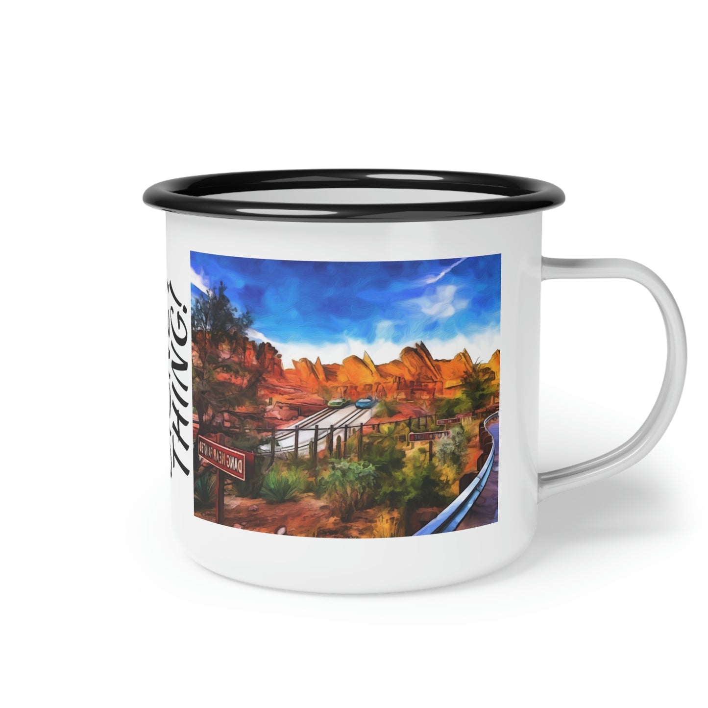 A Enamel Camp Cup Disneyland ~Radiator Springs Racer's ~ It's A Disney Thing!