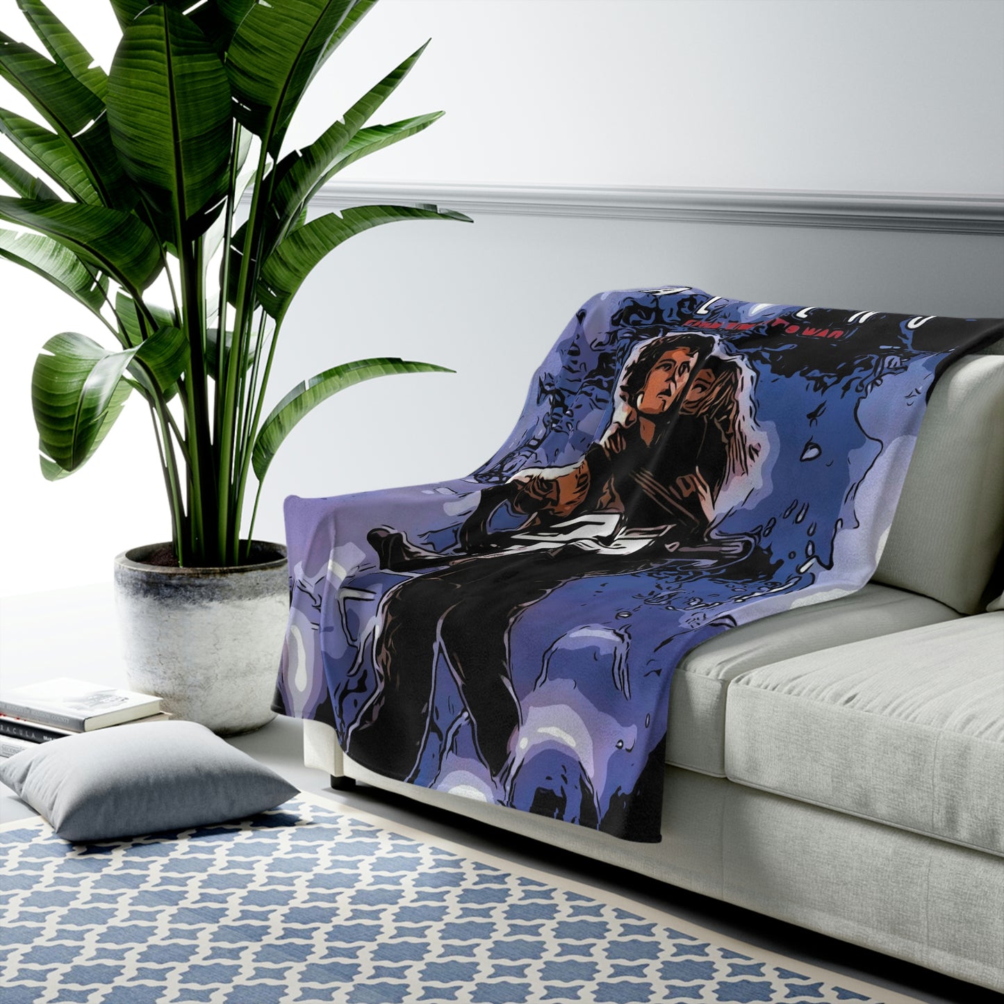 Velveteen Plush Blanket Aliens Movie Poster