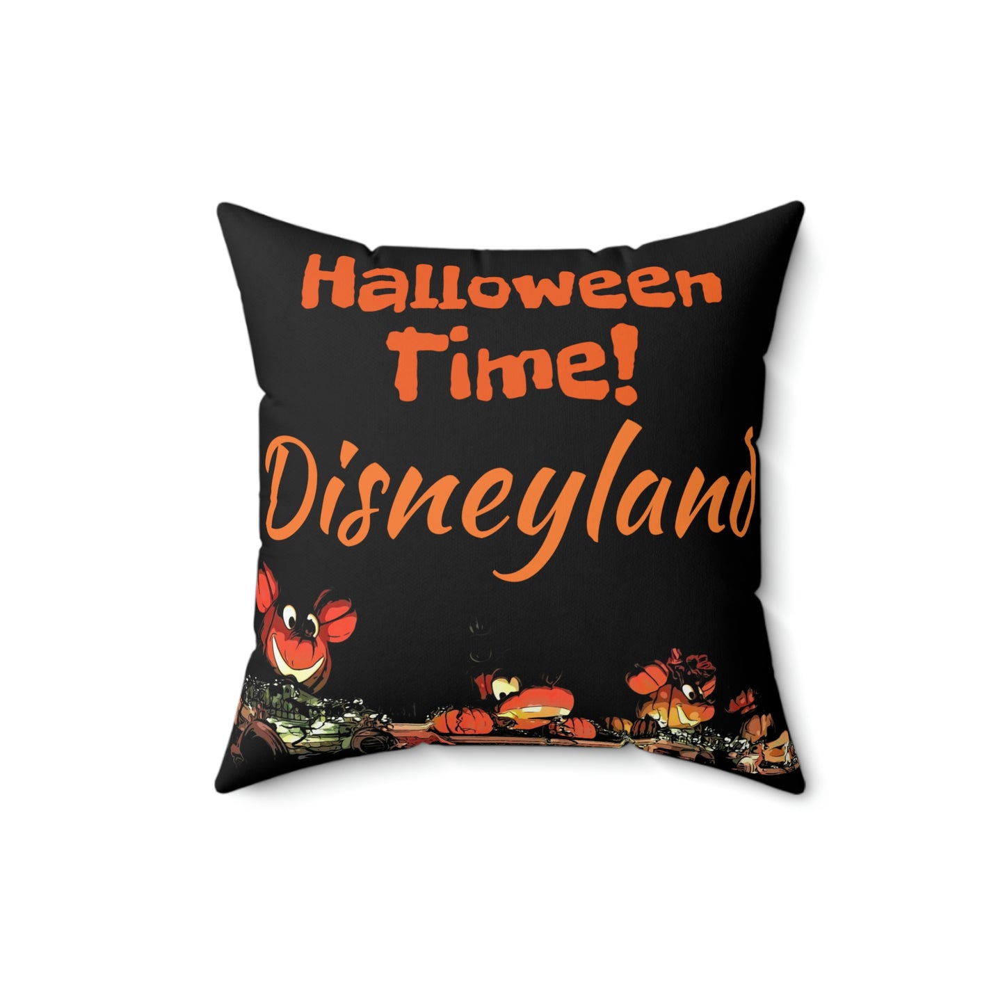 Spun Polyester Square Pillow Disneyland ~Halloween Time! ~