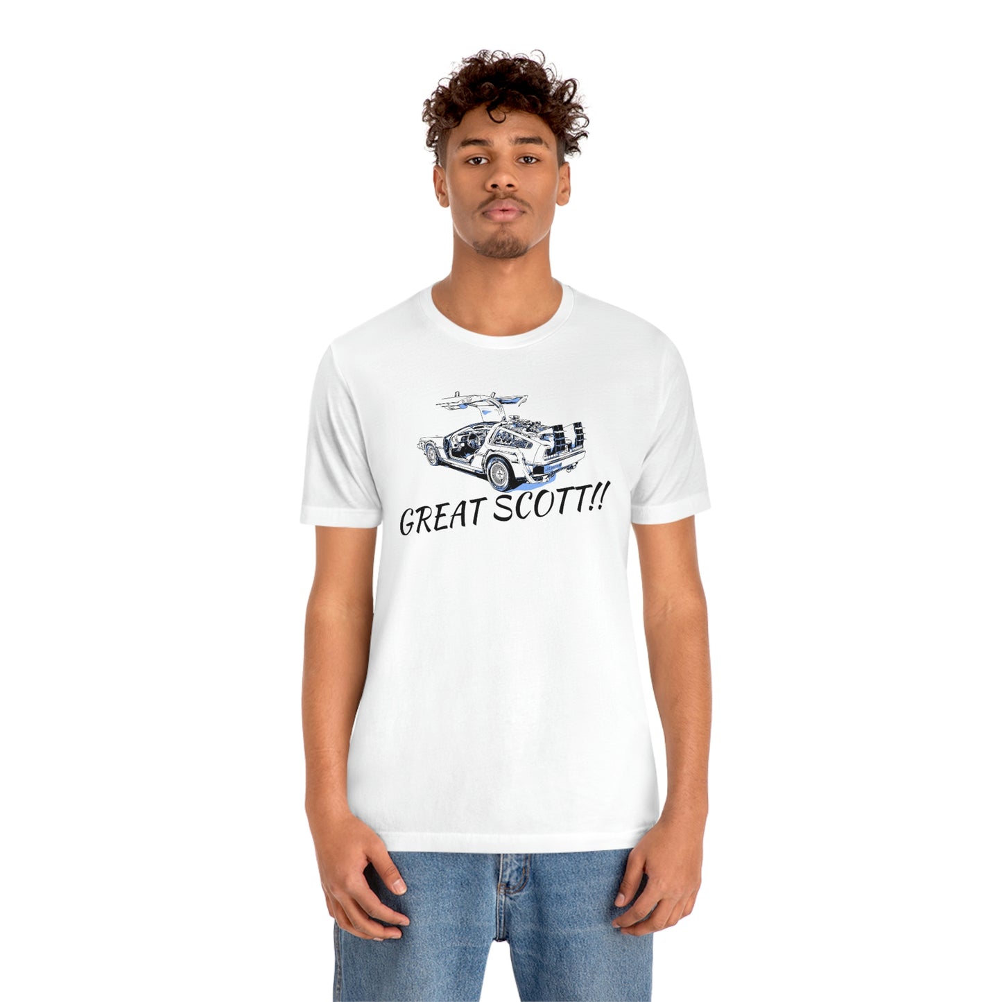 Unisex Jersey Short Sleeve Tee BACK TO THE Future " Great Scott!!"