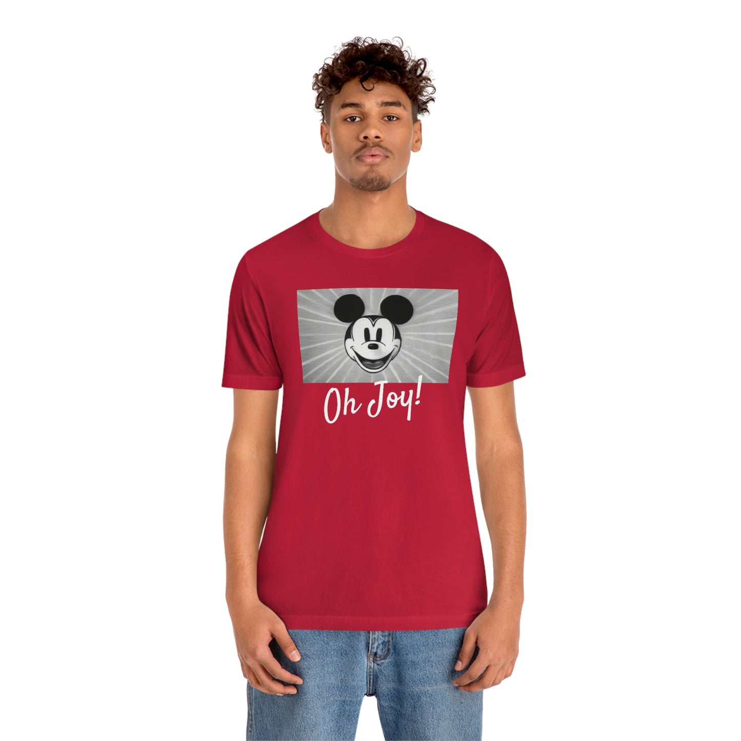 Unisex Jersey Short Sleeve Tee Disney Mickey Christmas - oh joy!