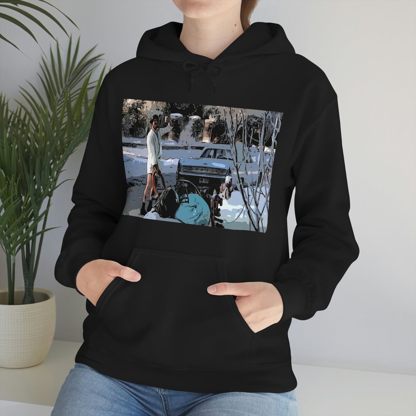 Unisex Heavy Blend™ Hooded Sweatshirt Christmas Vacation Cuison Eddie