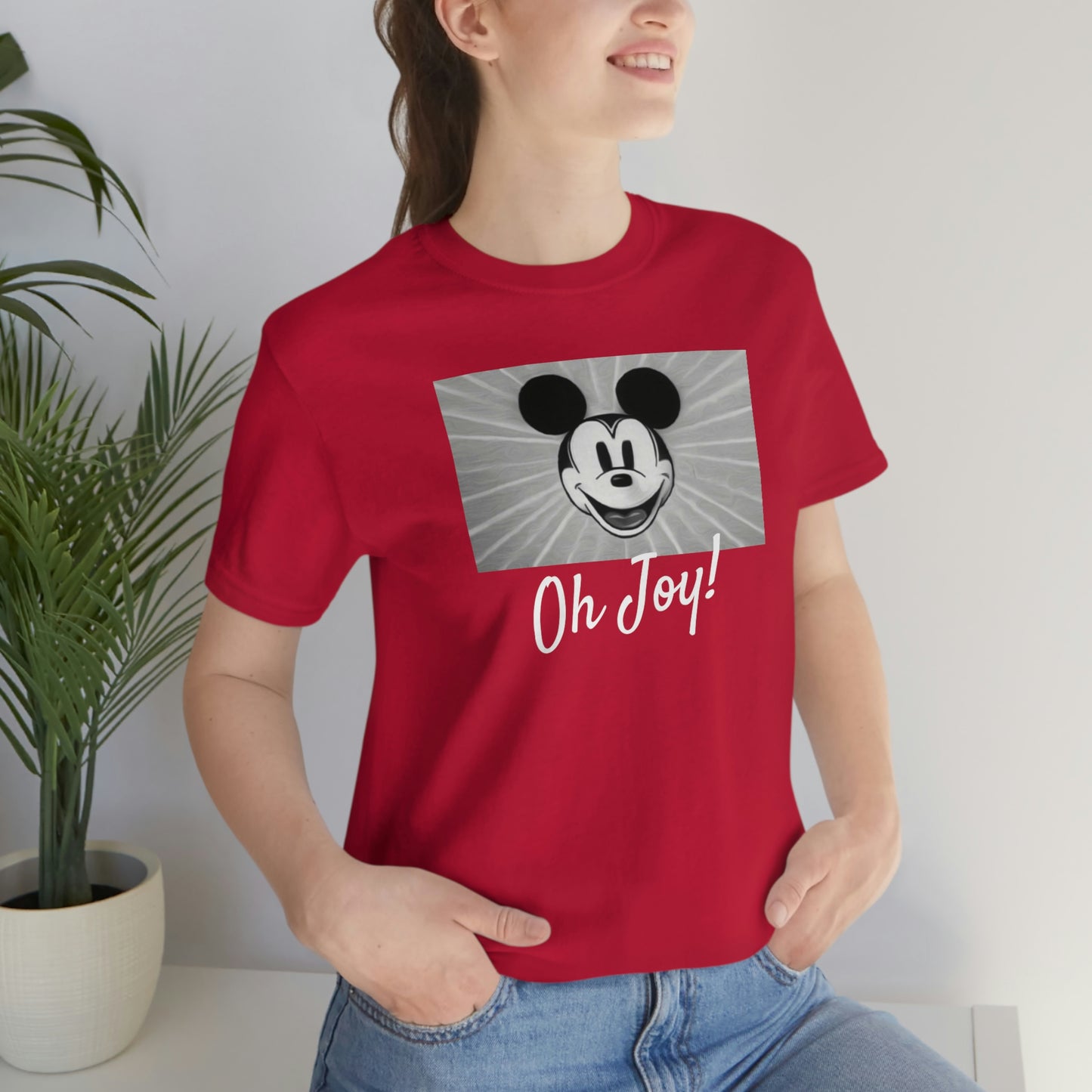 Unisex Jersey Short Sleeve Tee Disney Mickey Christmas - oh joy!