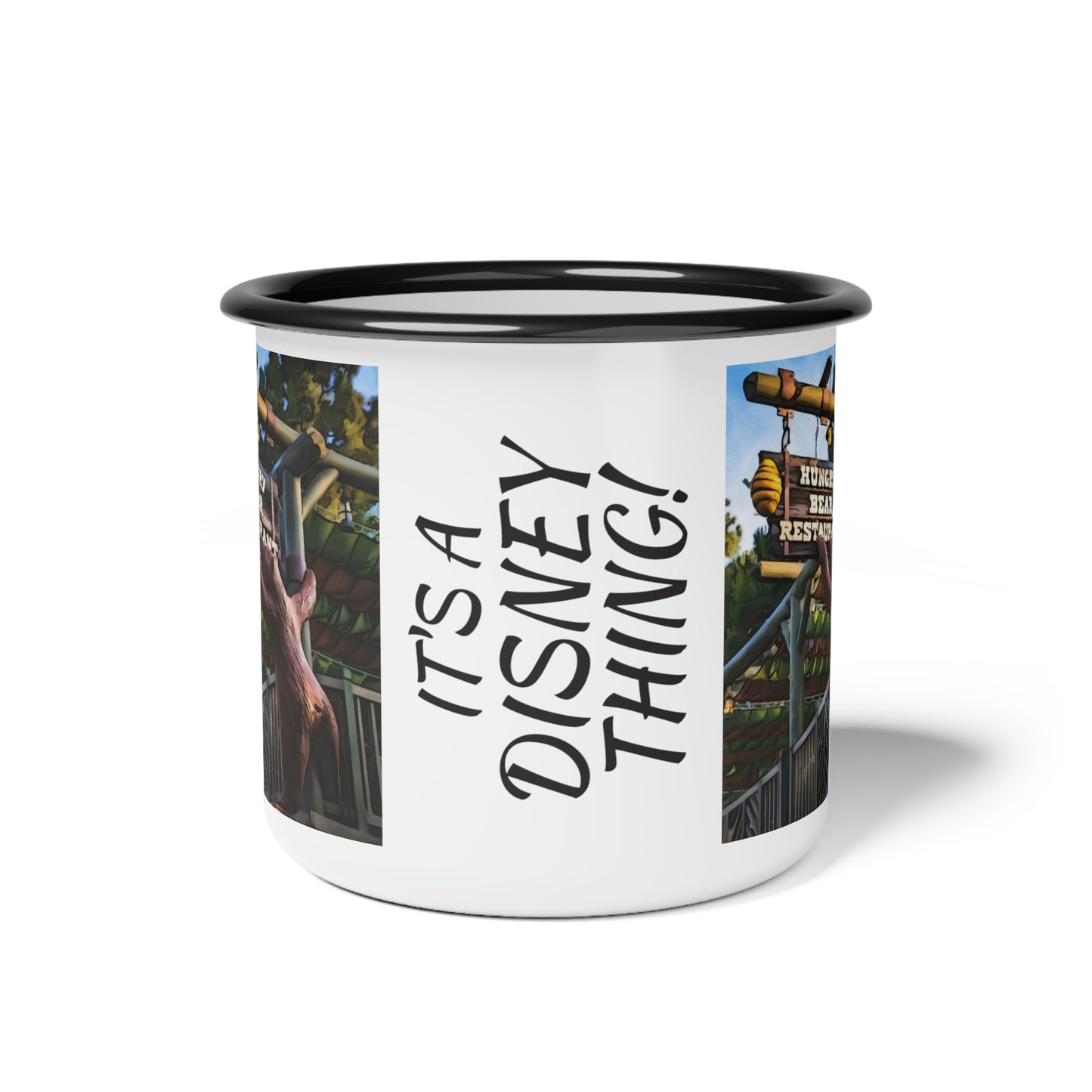 A Enamel Camp Cup Disneyland ~Hunger Bear~ It's A Disney Thing!