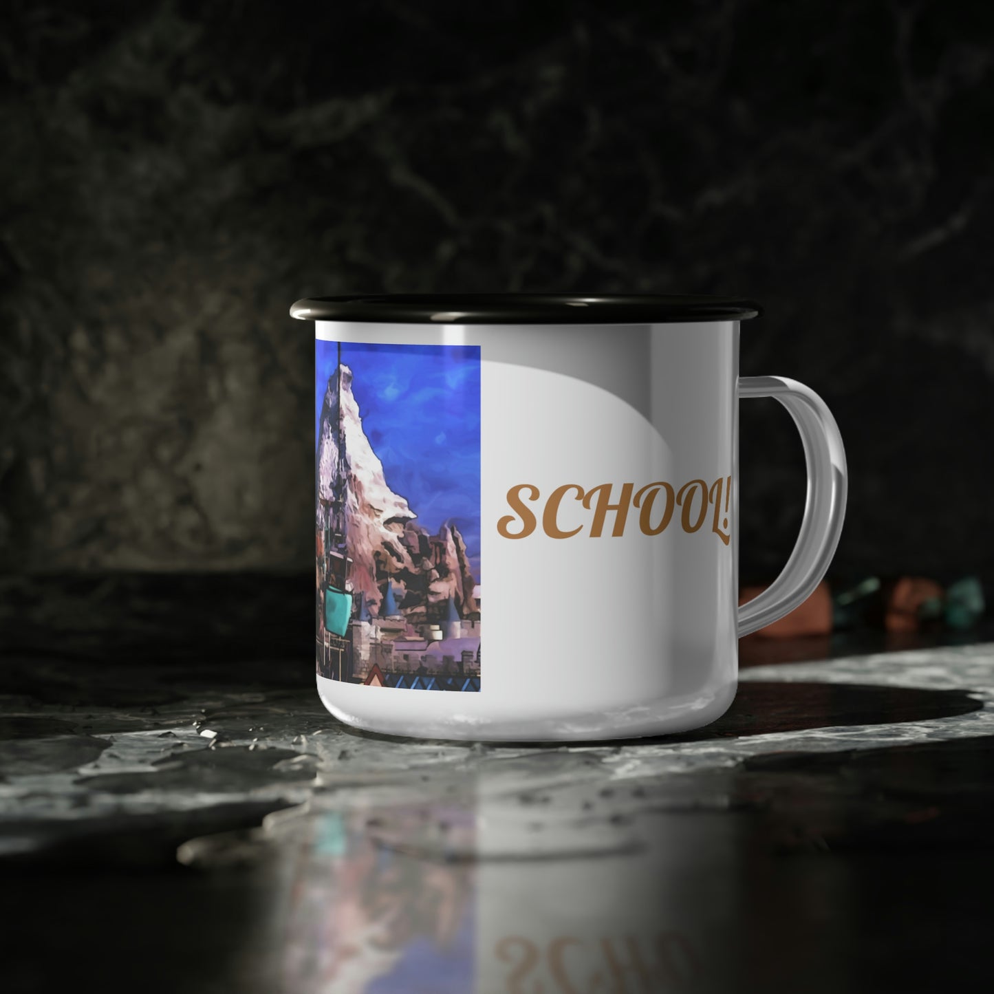 Enamel Camp Cup Disneyland ~ Sky Buckets - Old School