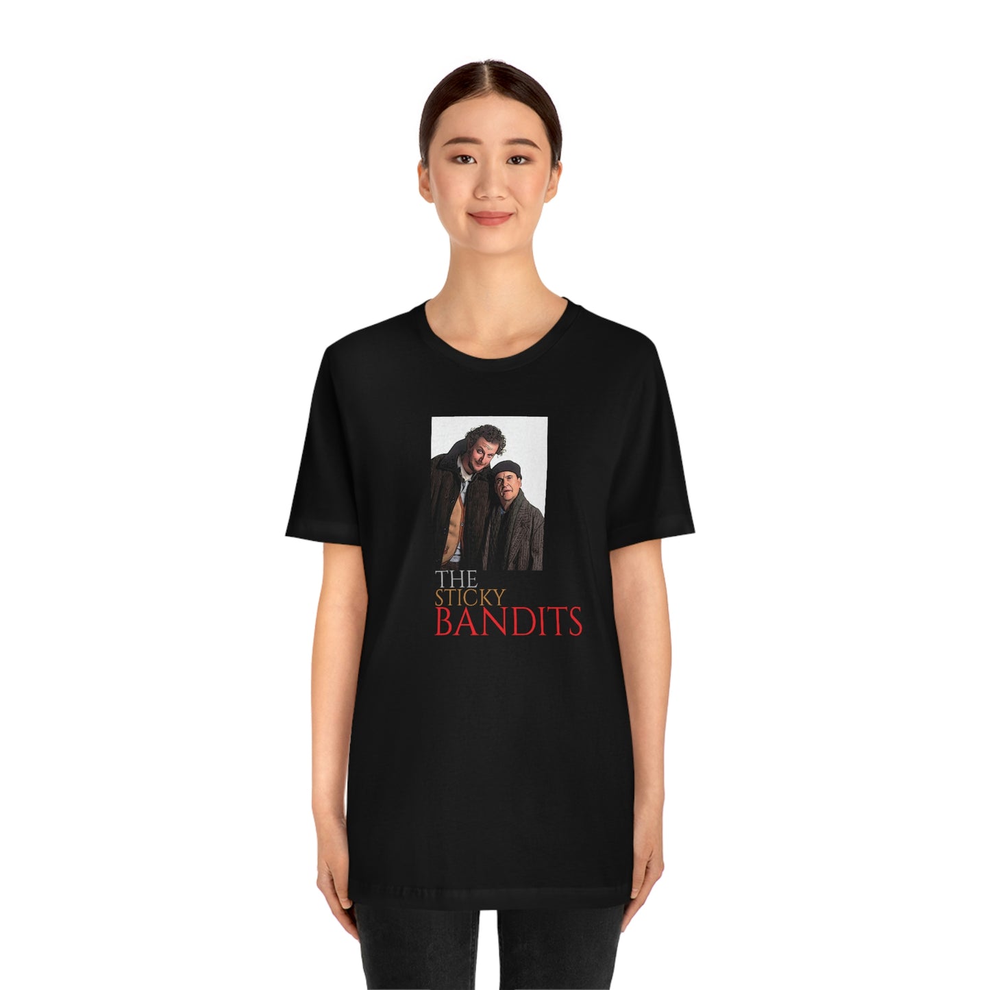 Unisex Jersey Short Sleeve Tee Home Alone 2- The Sticky Bandits