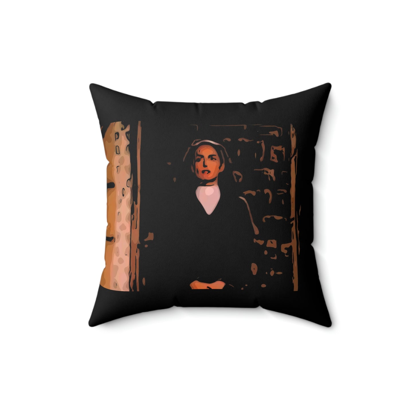 Spun Polyester Square Pillow ~Nacho Libre~ Sister Encarnacion~