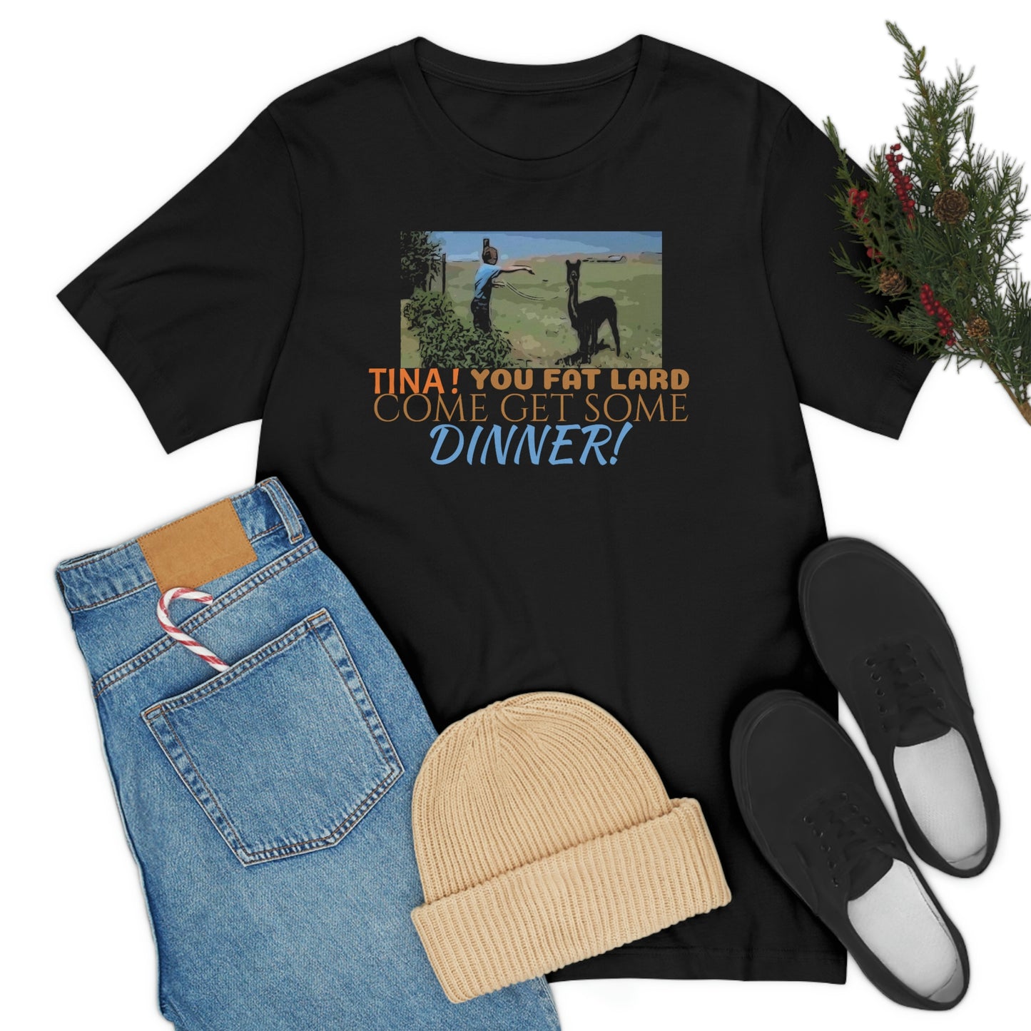 Unisex Jersey Short Sleeve Tee Napoleon Dynamite - " Tina. you fat lard"