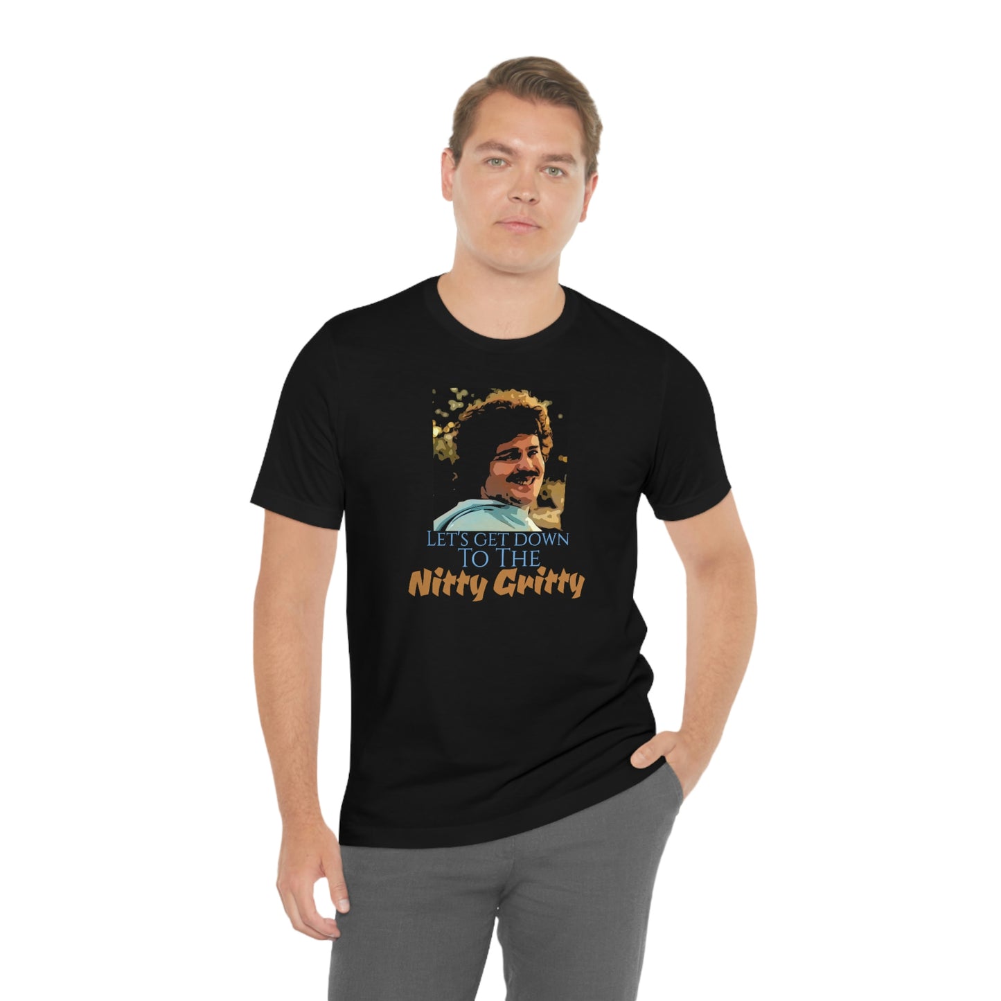 Unisex Jersey Short Sleeve Tee Nacho Libre "let's get down to the nitty gritty"