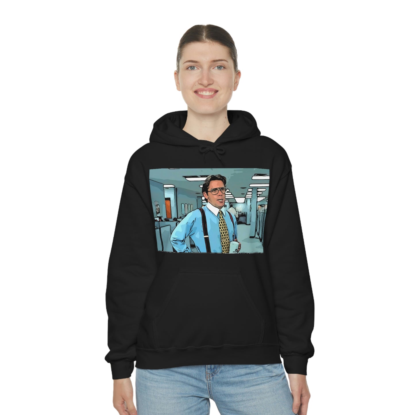 Unisex Heavy Blend™ Hooded Sweatshirt Office space ~ Bill Lumbergh