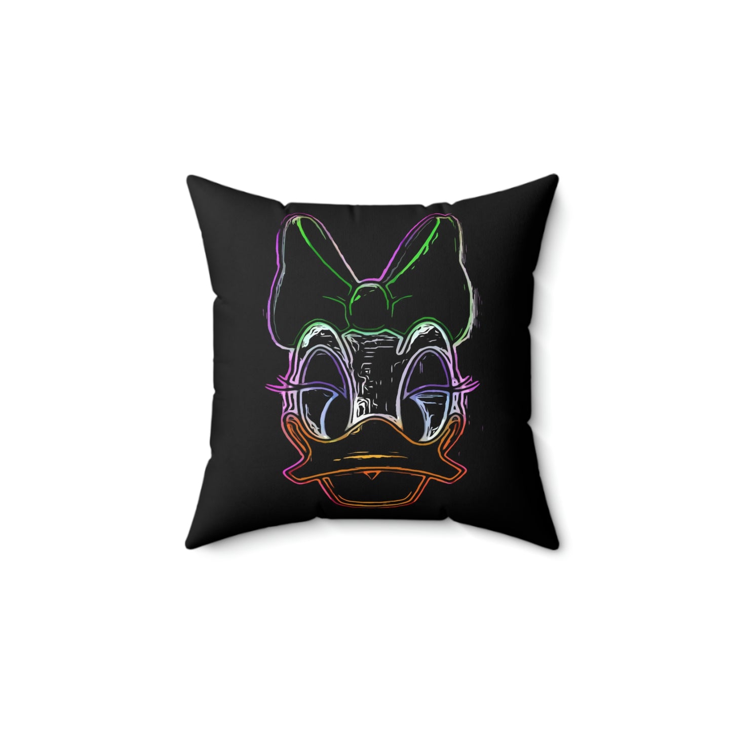 Spun Polyester Square Pillow Disney Dasy Duck