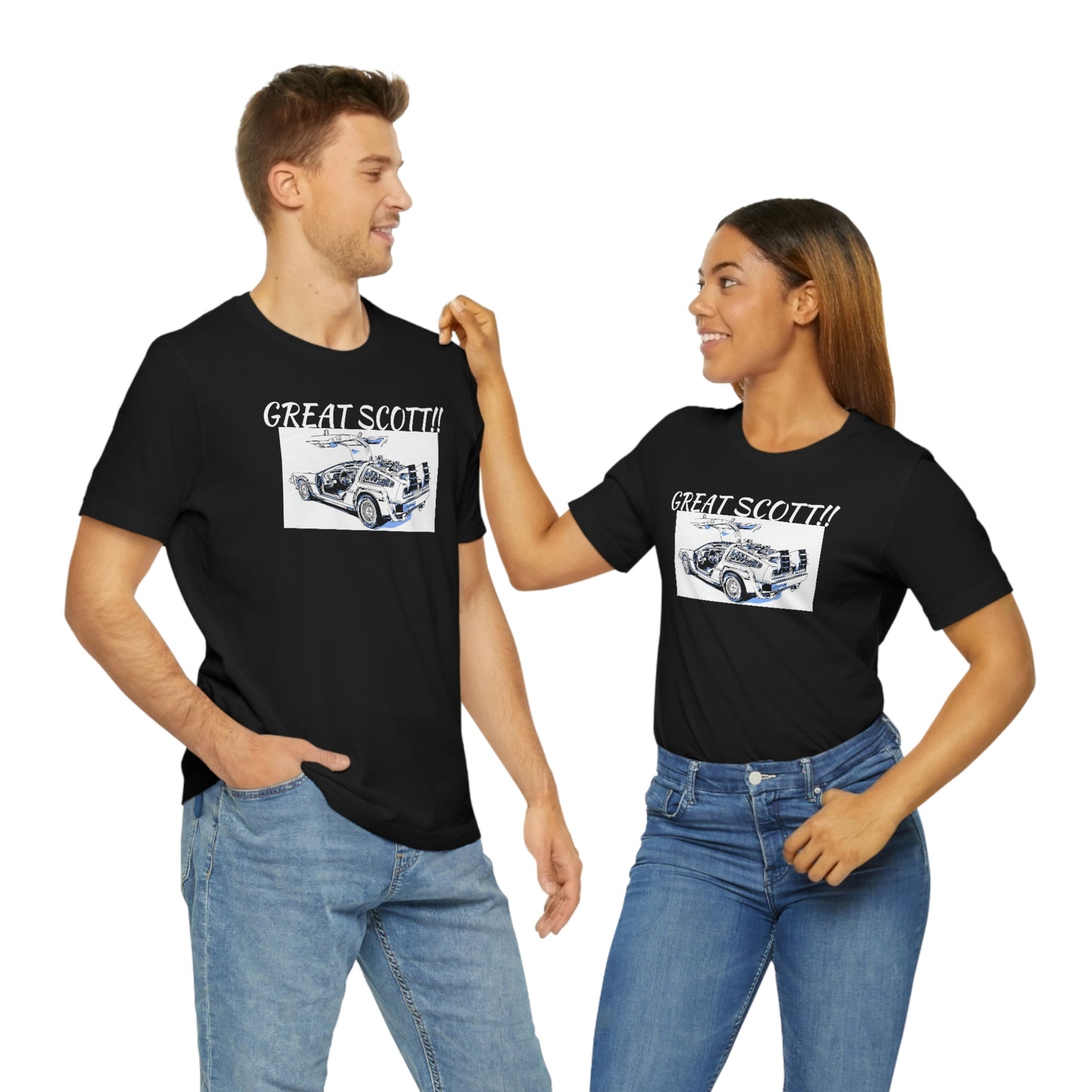 Unisex Jersey Short Sleeve Tee BACK TO THE Future " Great Scott!!"