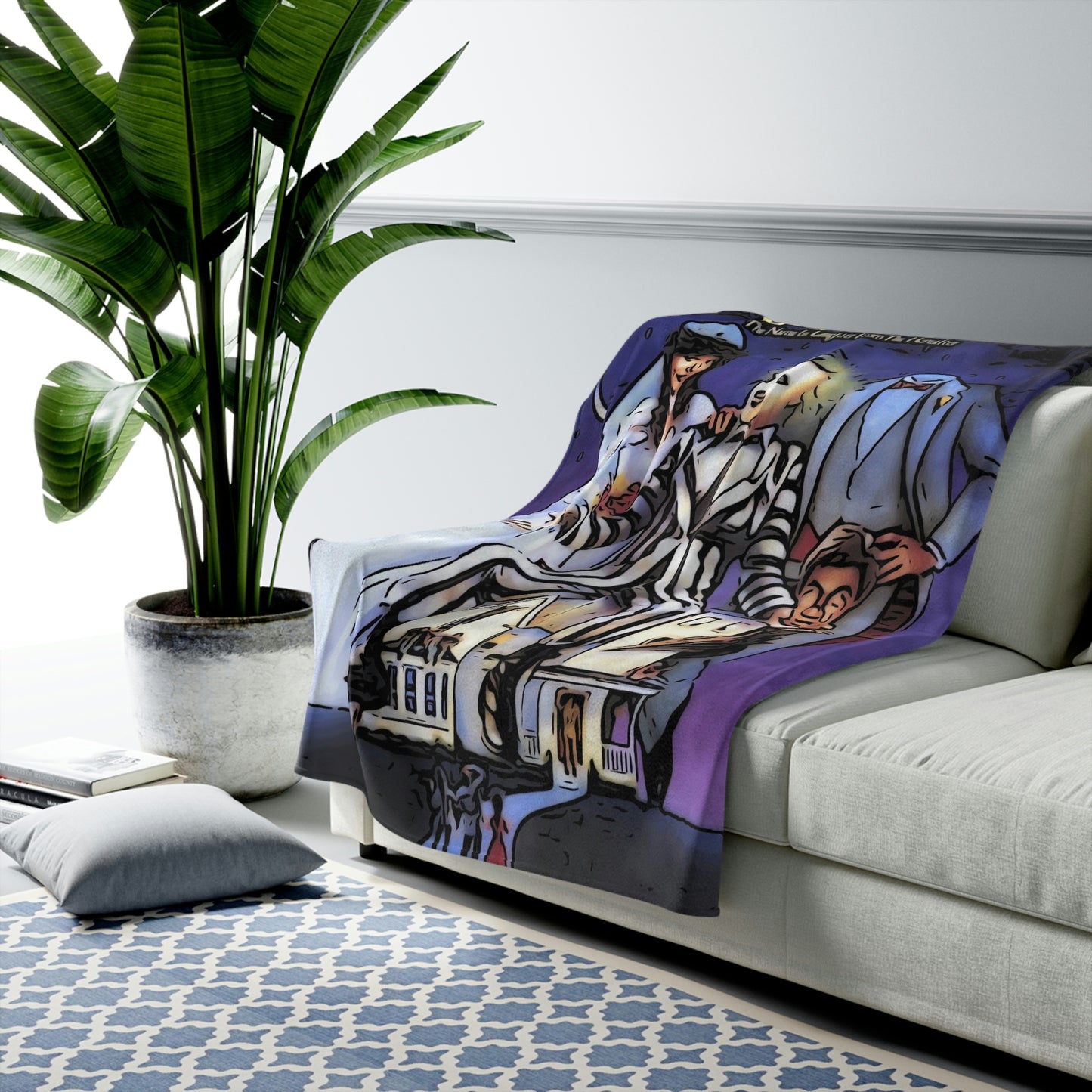Velveteen Plush Blanket BeetleJuice Movie Poster