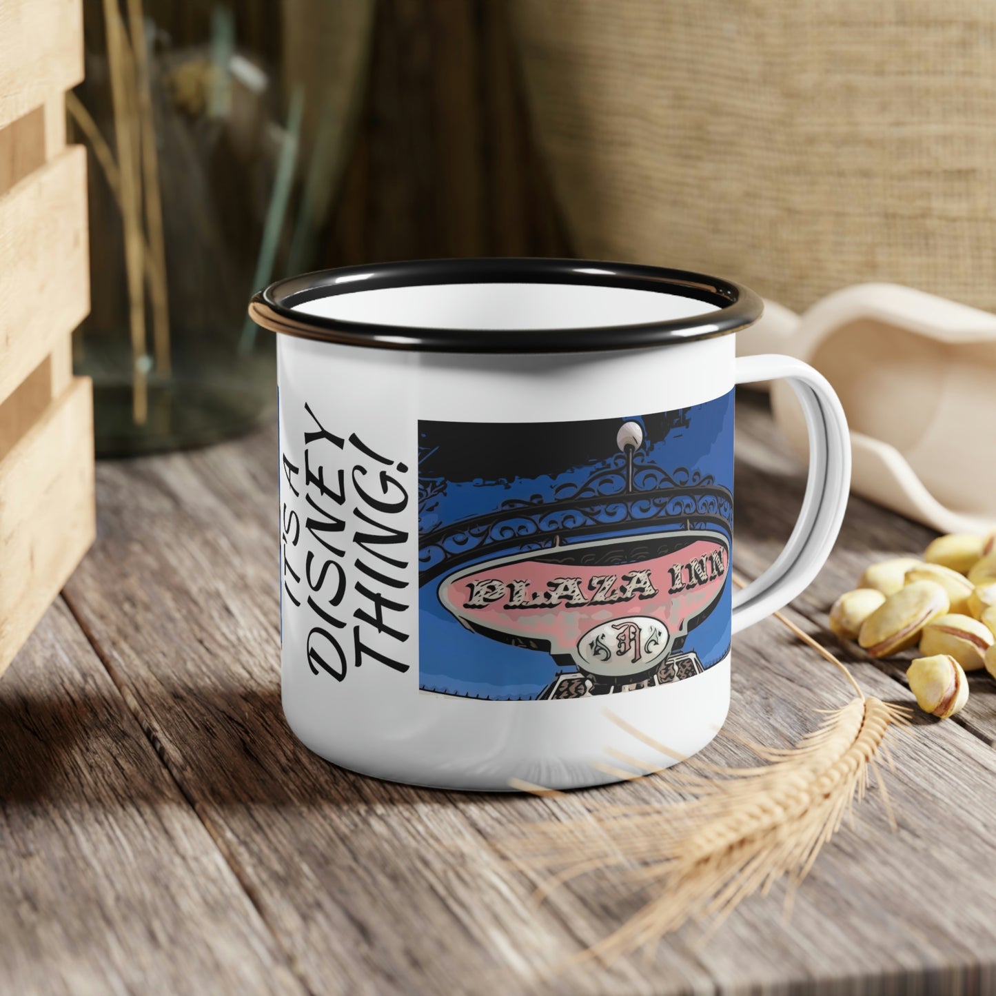 A Enamel Camp Cup Disneyland ~Plaza Inn~ It's A Disney Thing!