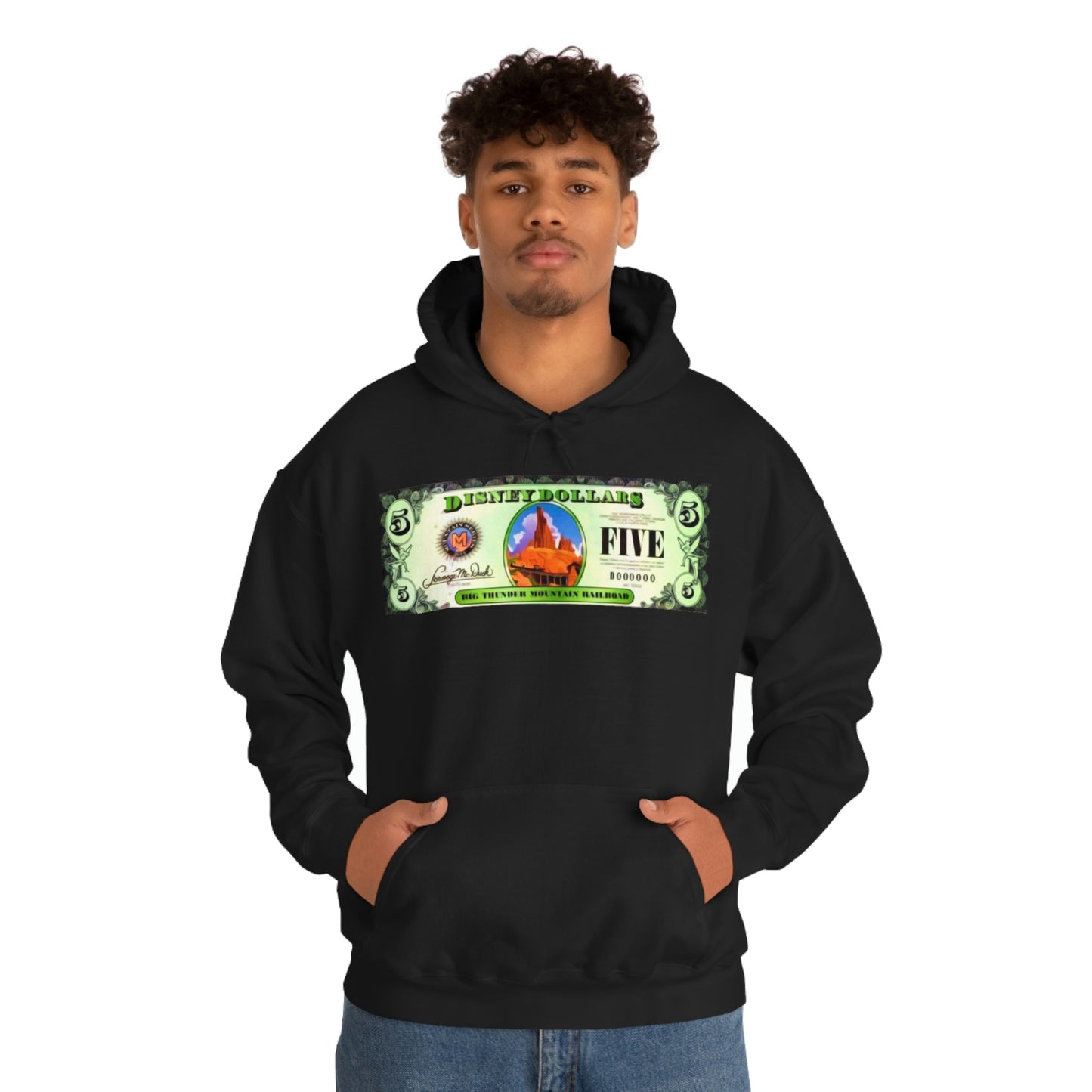 Unisex Heavy Blend Hooded Sweatshirt DISNEYLAND DOLLARS BIG Thunder
