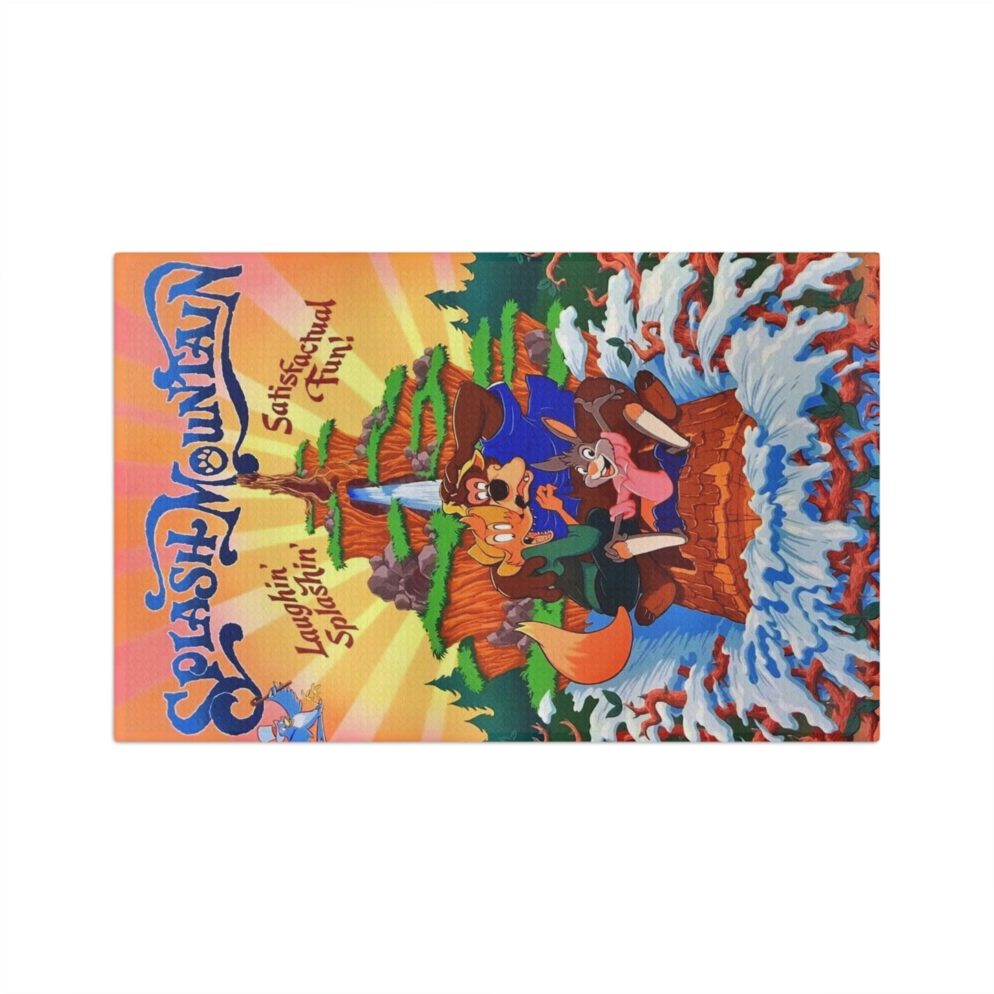 Soft Tea Towel Disneyland ~ Splash Mountain ~ Ride~ Poster