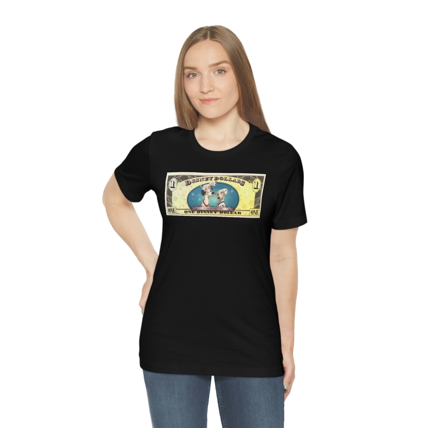 Unisex Jersey Short Sleeve Tee DUSNEYLAND DOLLARS 101 DALMATIONS