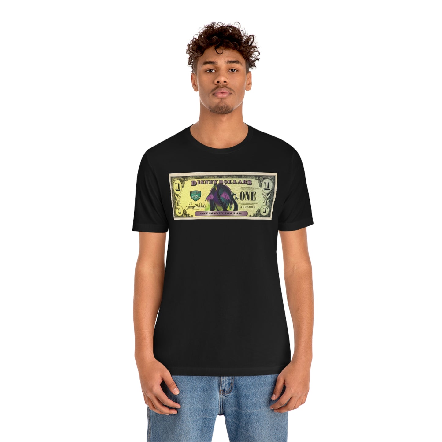 Unisex Jersey Short Sleeve Tee DISNEYLAND DOLLARS VILLAINS Maleficent