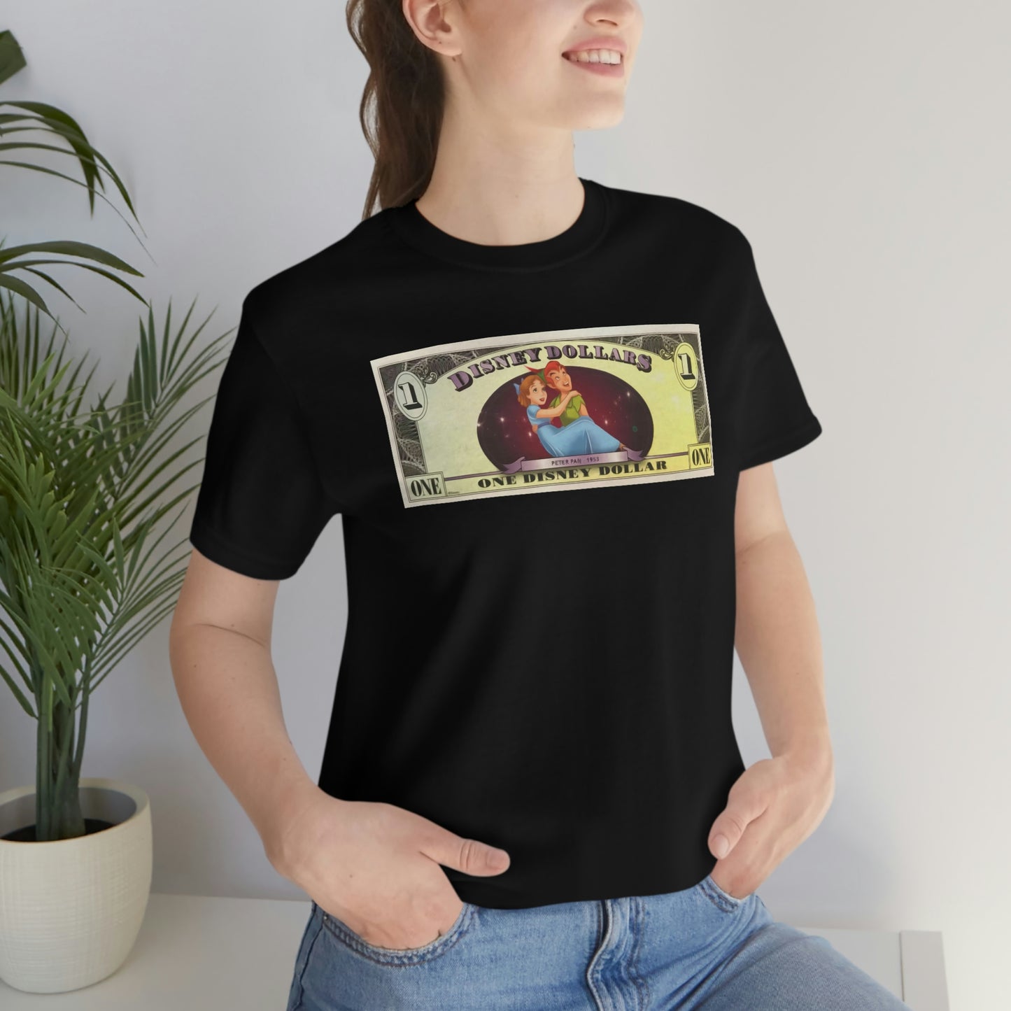 Unisex Jersey Short Sleeve Tee DISNEYLAND DOLLARS PETER Pan