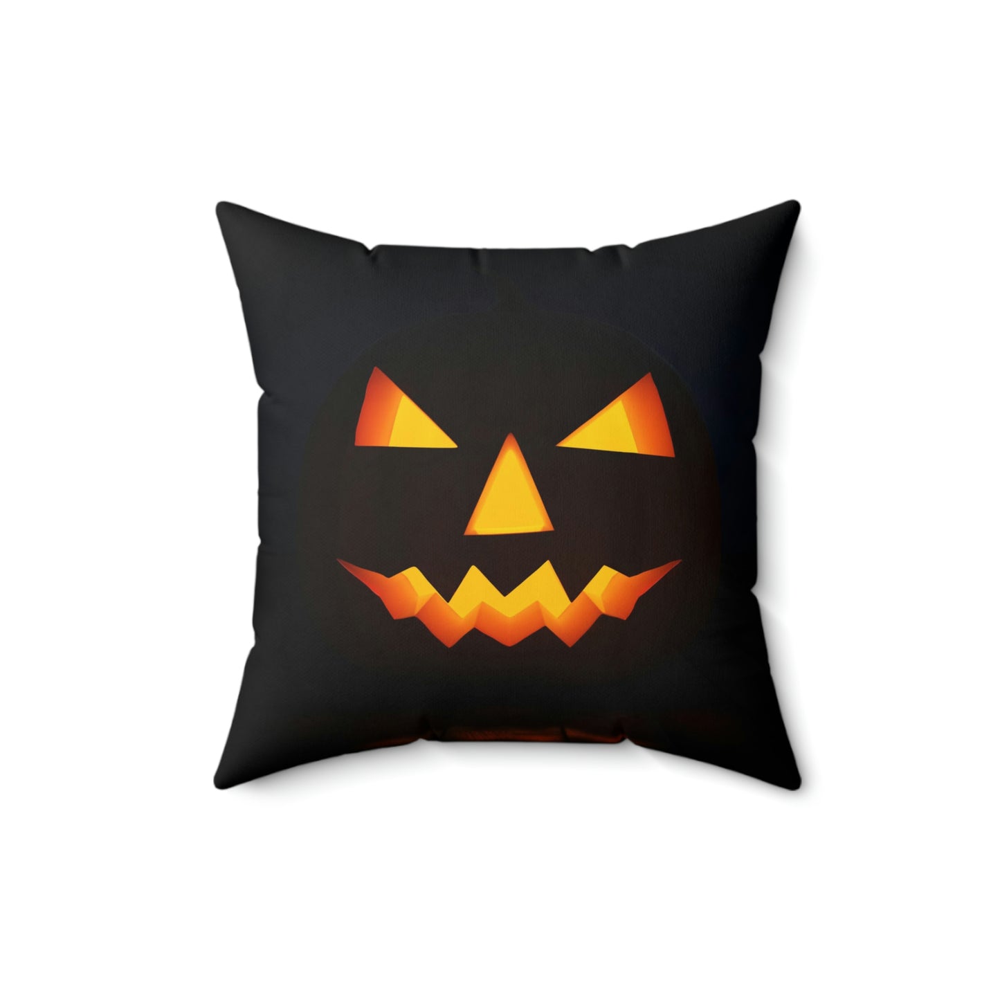 Spun Polyester Square Pillow Halloween concept design background pumpkin