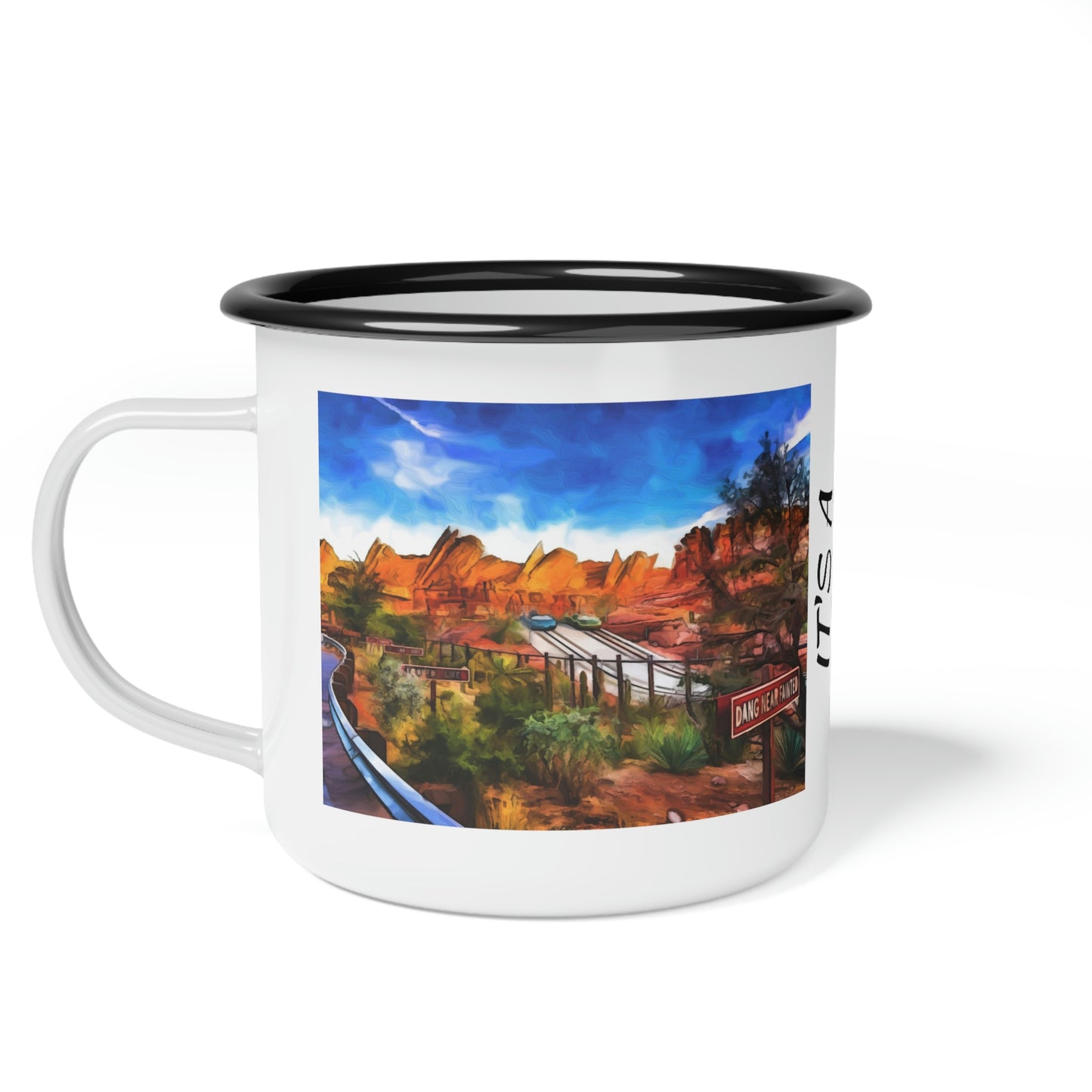 A Enamel Camp Cup Disneyland ~Radiator Springs Racer's ~ It's A Disney Thing!