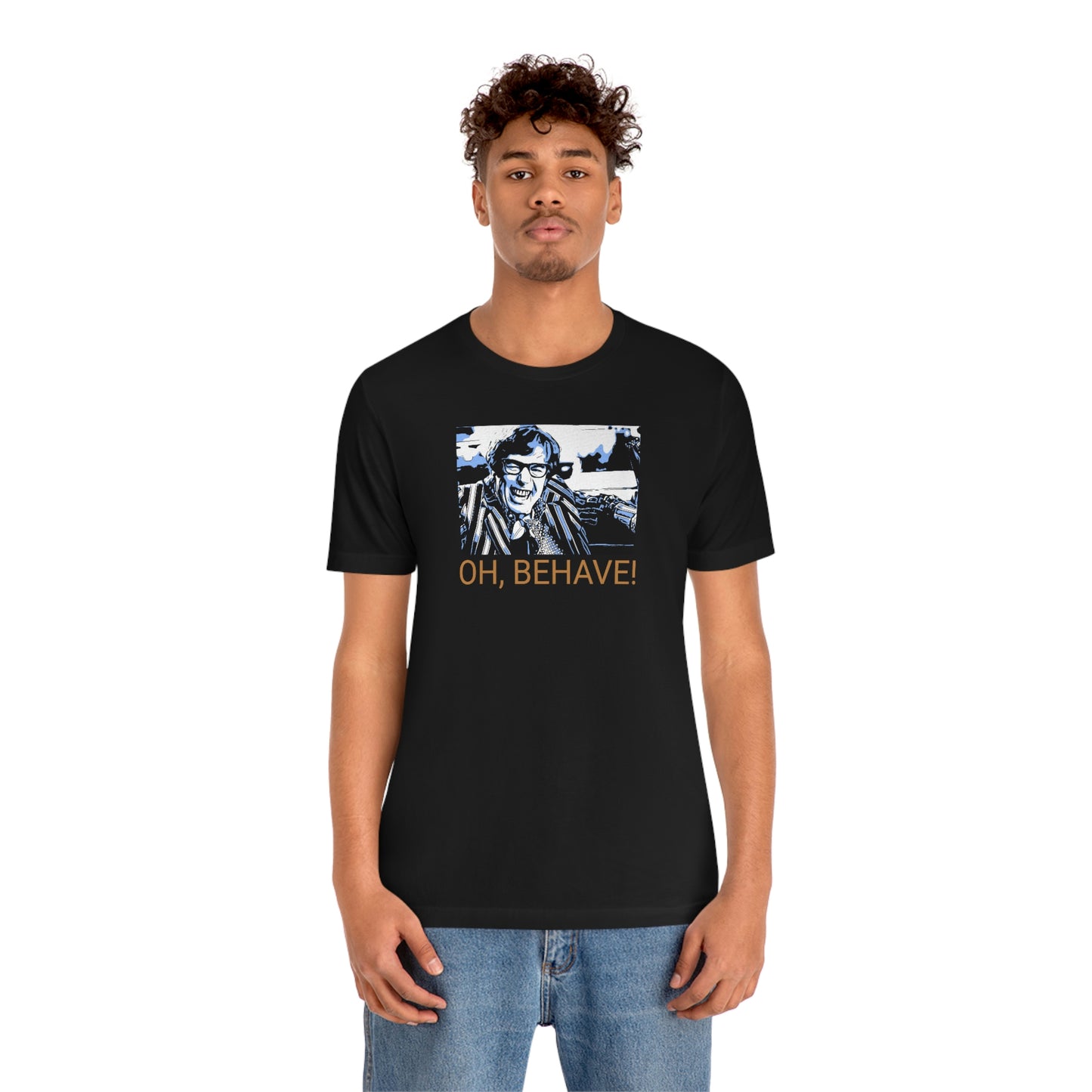 Unisex Jersey Short Sleeve Tee Austin Powers -Quote- Oh, Behave!
