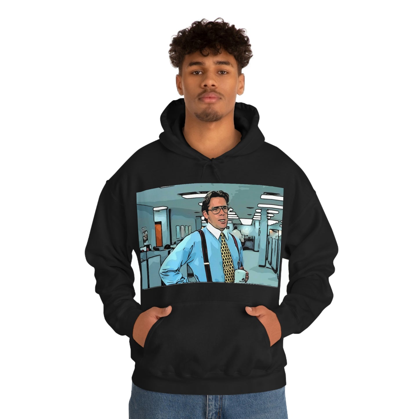 Unisex Heavy Blend™ Hooded Sweatshirt Office space ~ Bill Lumbergh