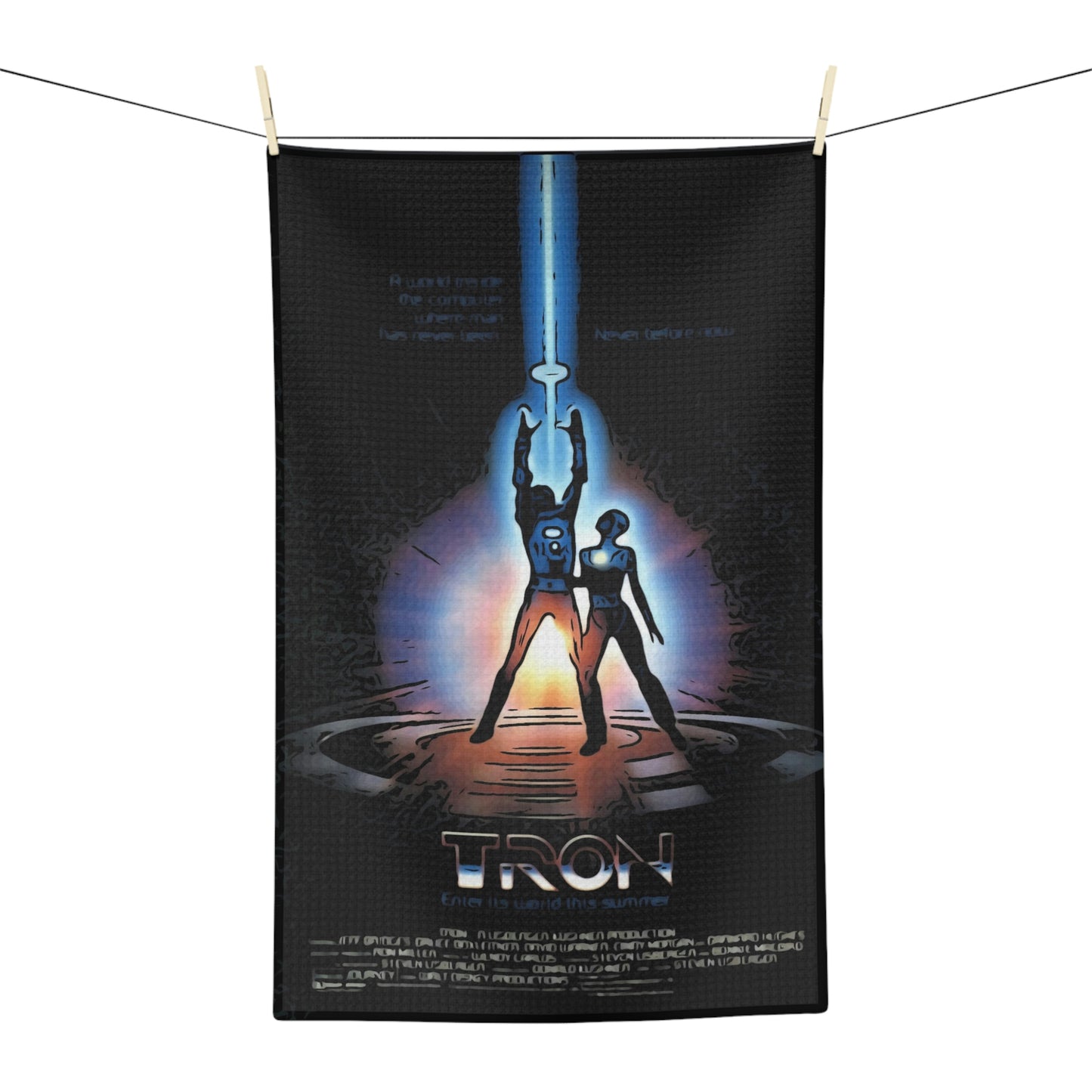 Soft Tea Towel Tron Movie ~ Poster