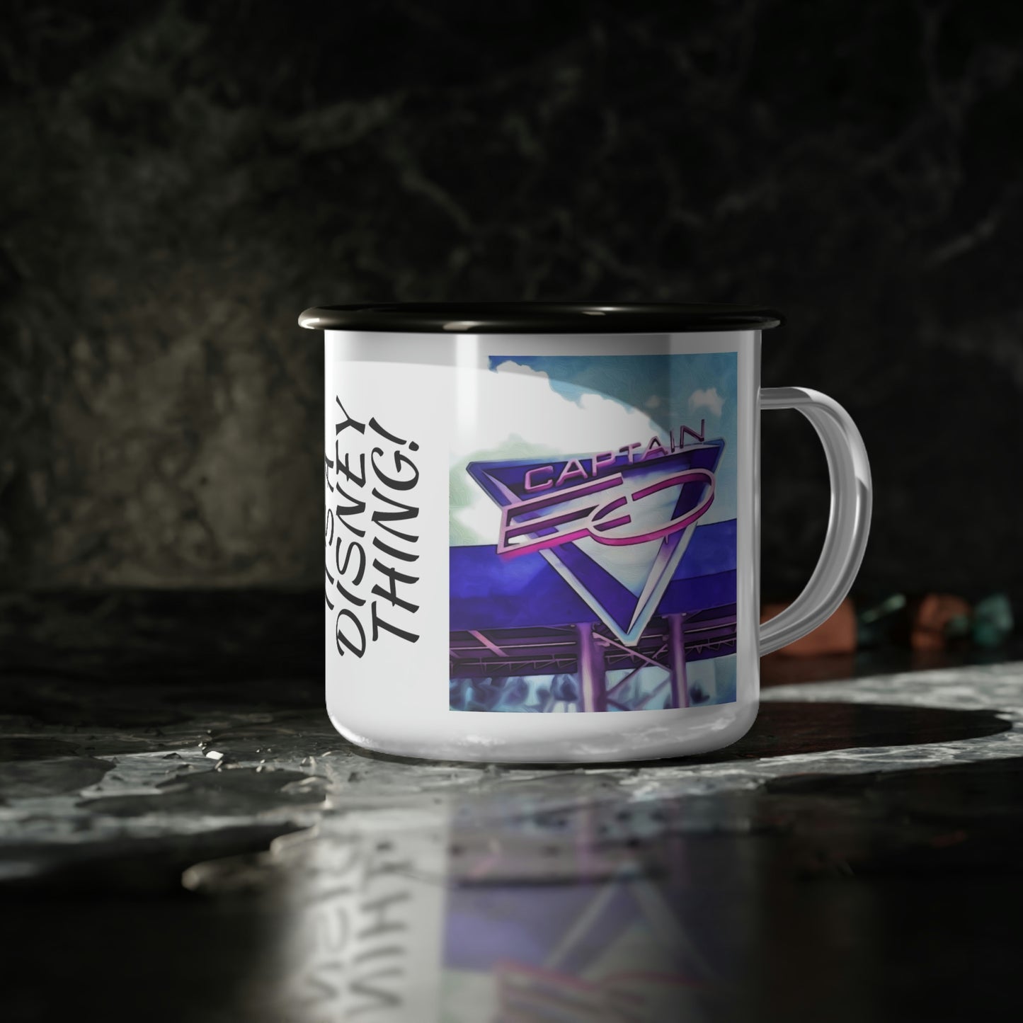 A Enamel Camp Cup Disneyland ~Captain EO~ It's A Disney Thing!