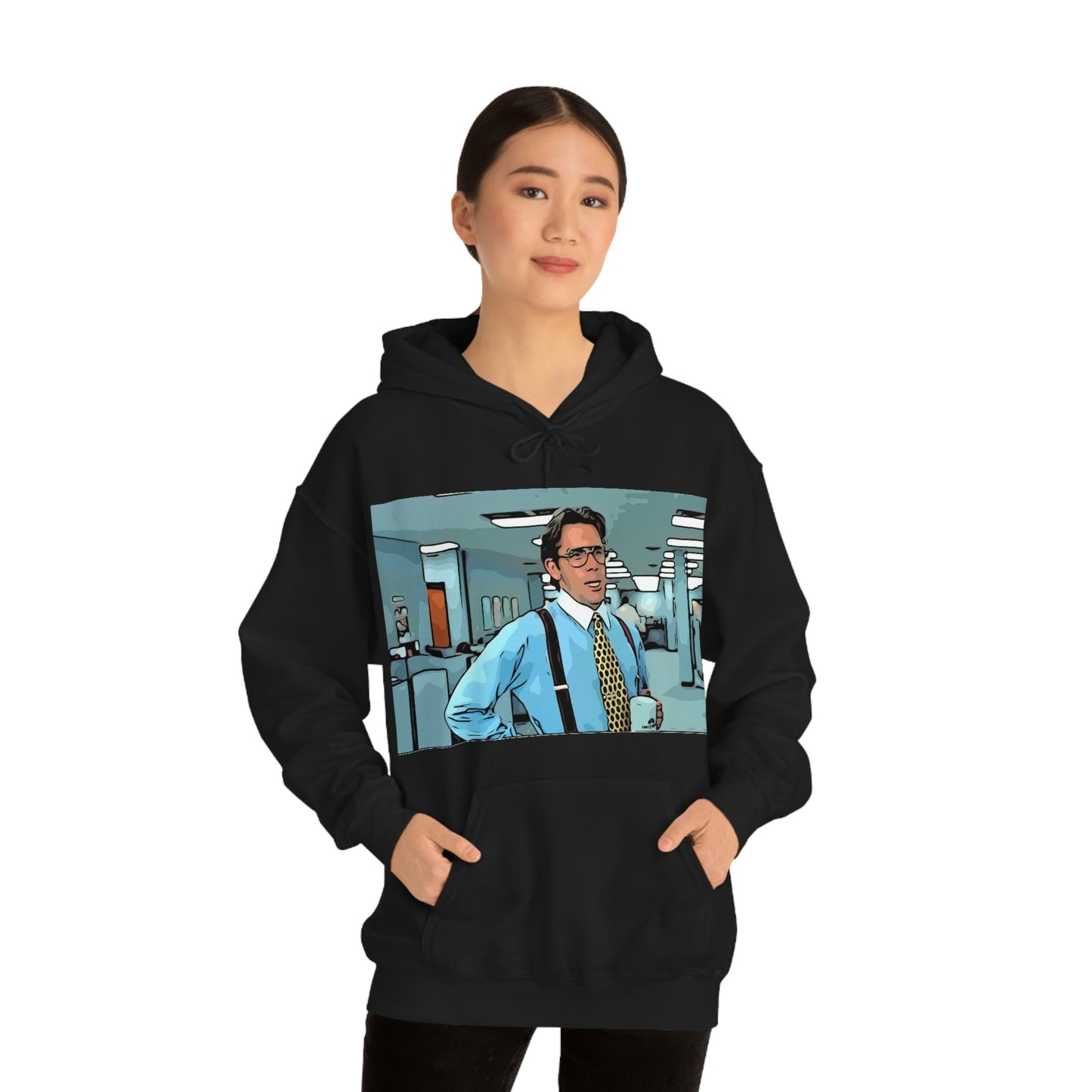 Unisex Heavy Blend™ Hooded Sweatshirt Office space ~ Bill Lumbergh