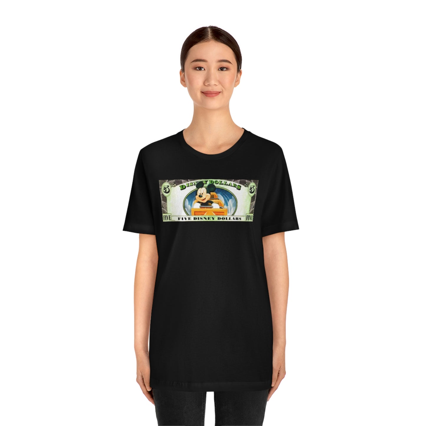 Unisex Jersey Short Sleeve Tee Disneyland Dollars Mickey Mouse