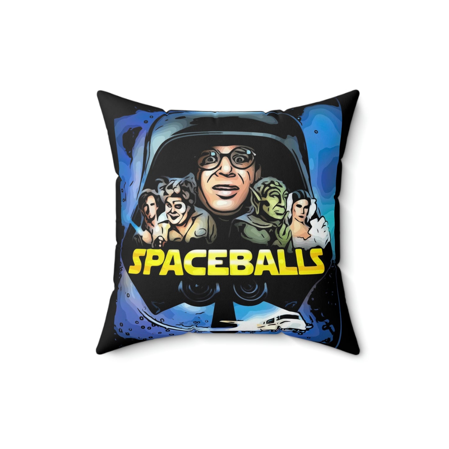 Spun Polyester Square Pillow ~Spaceballs~ Dark Helmet~ Poster