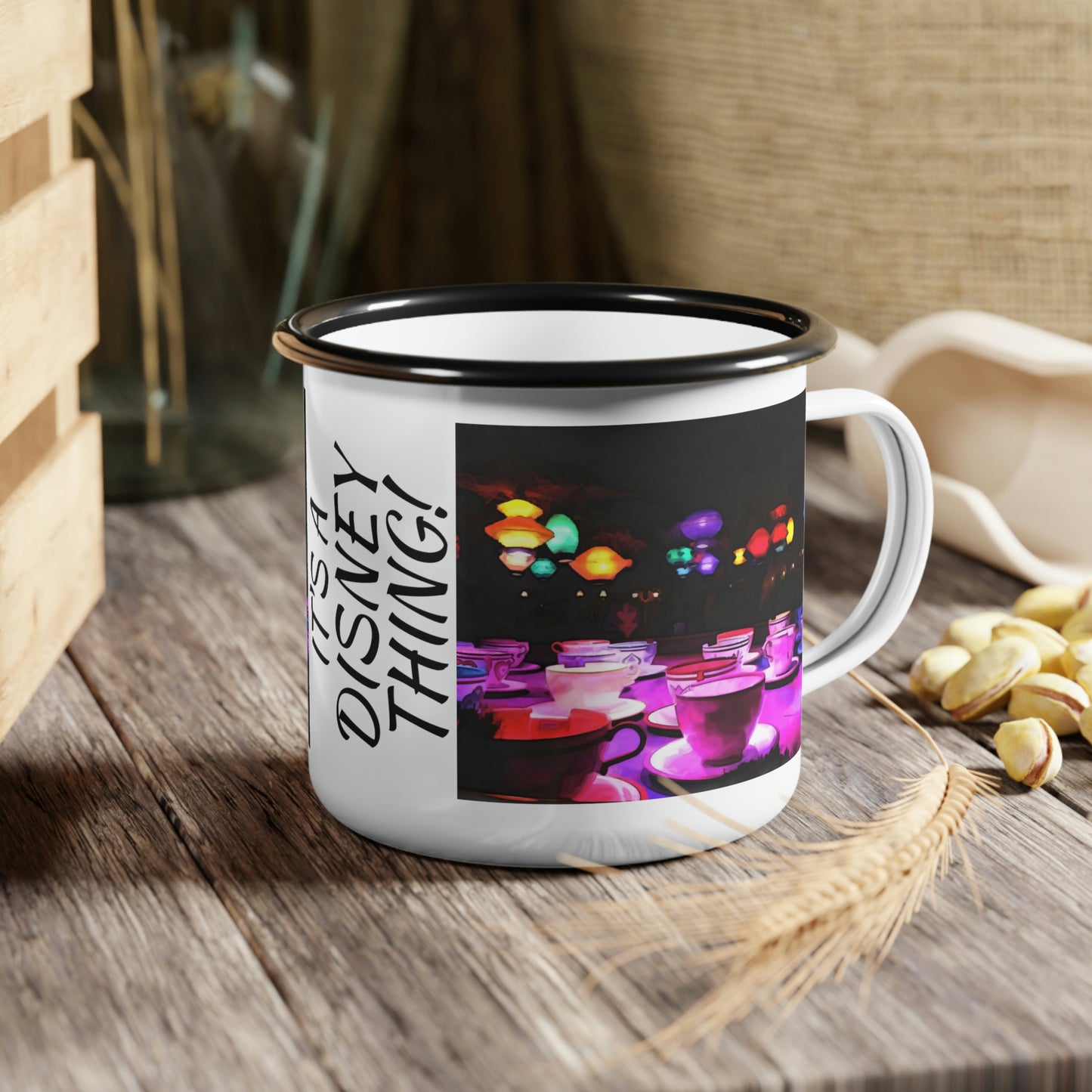 A Enamel Camp Cup Disneyland ~Mad Tea Party~ It's A Disney Thing!