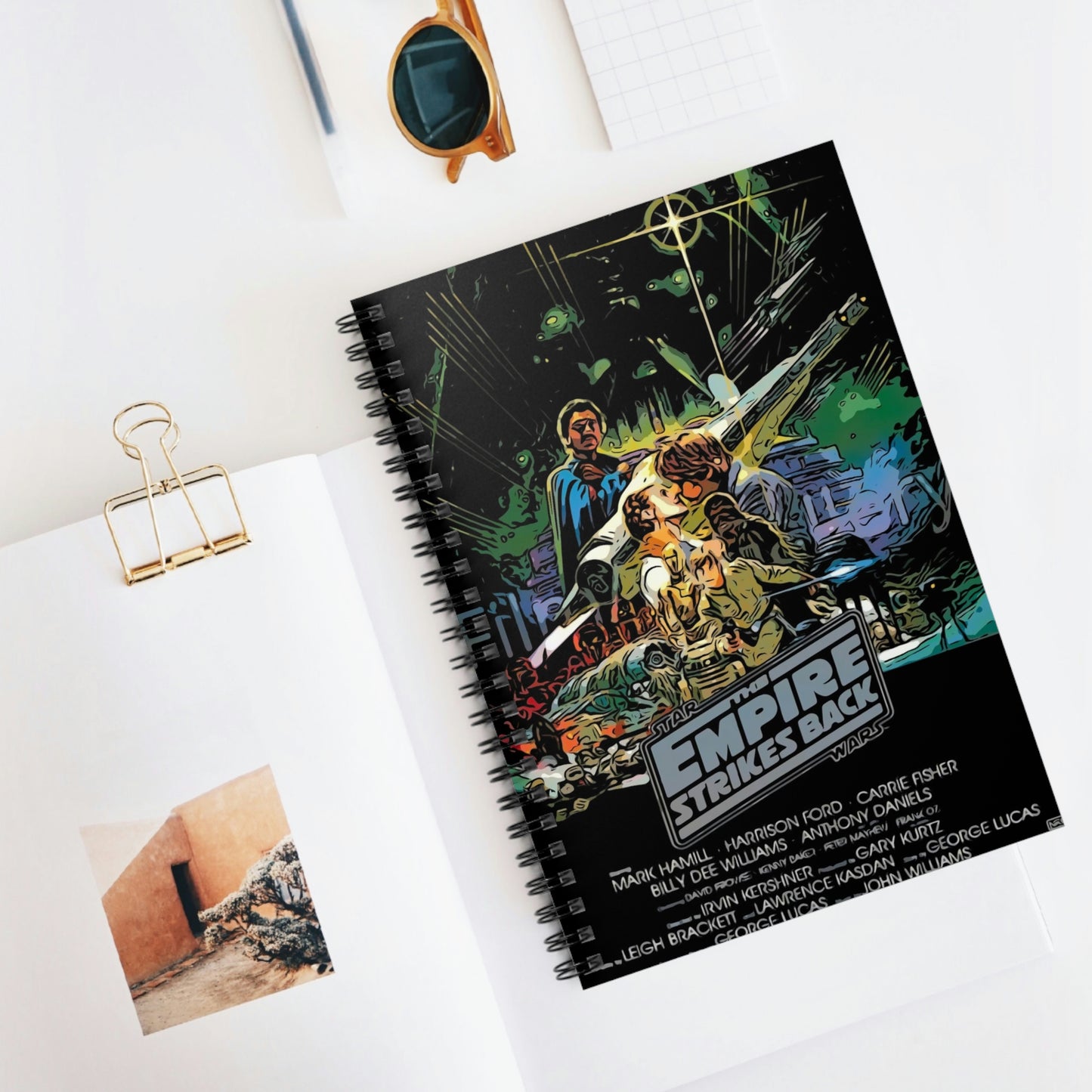 Spiral Notebook - Ruled Line Star Wars movie poster