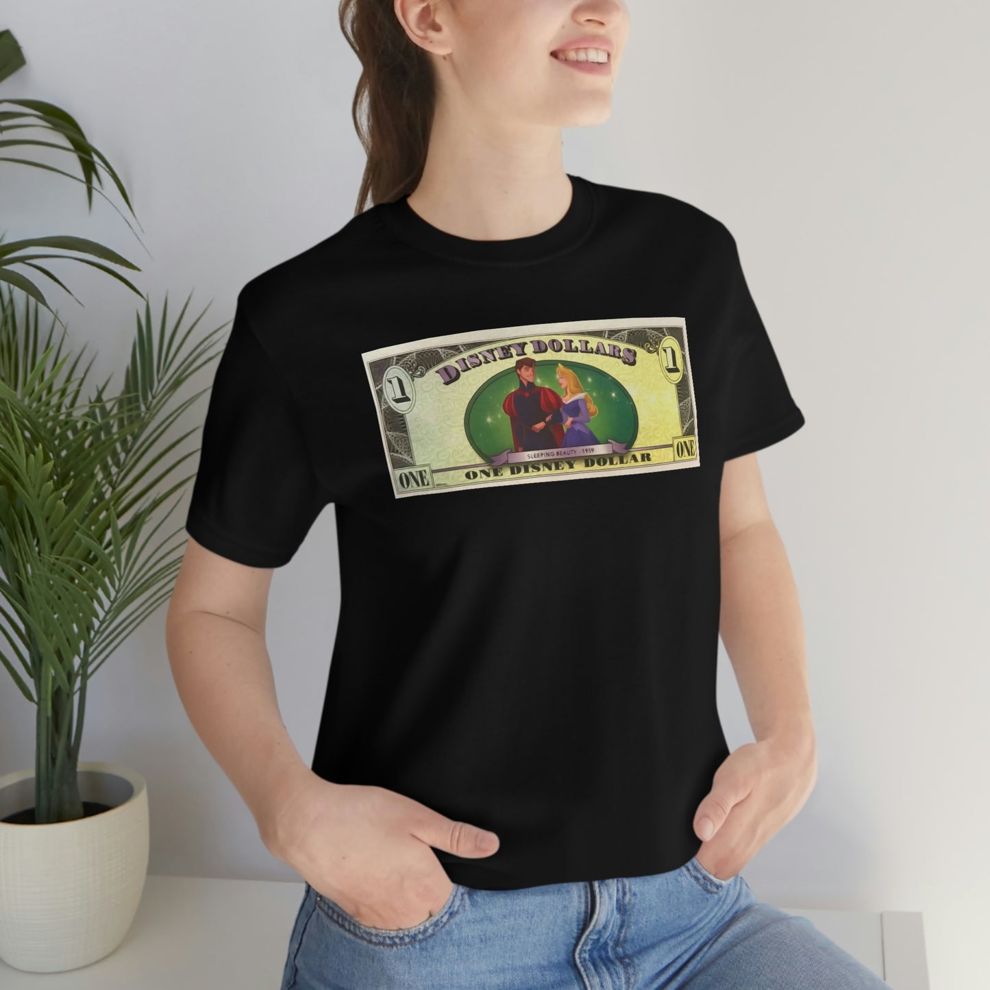 Unisex Jersey Short Sleeve Tee DISNEYLAND DOLLARS SLEEPING Beauty