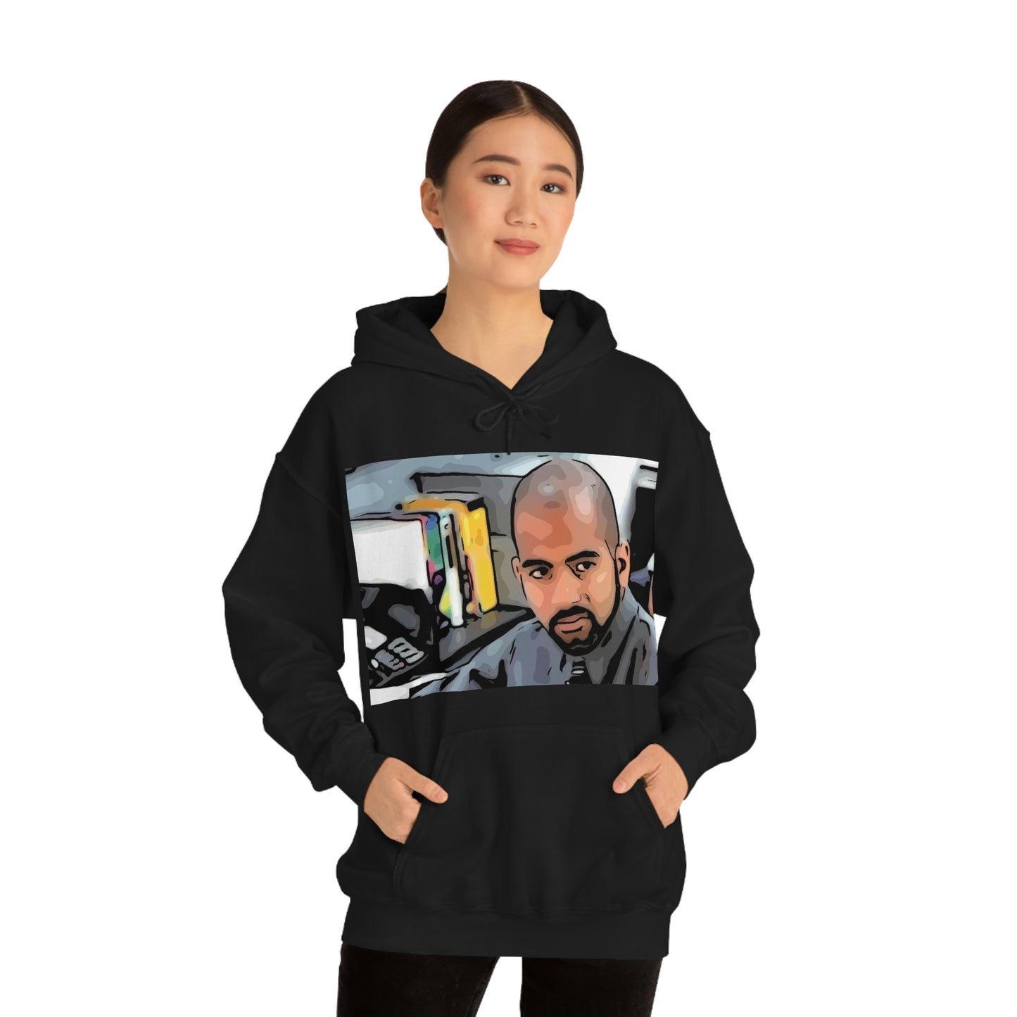 Unisex Heavy Blend™ Hooded Sweatshirt Office space ~ Samir
