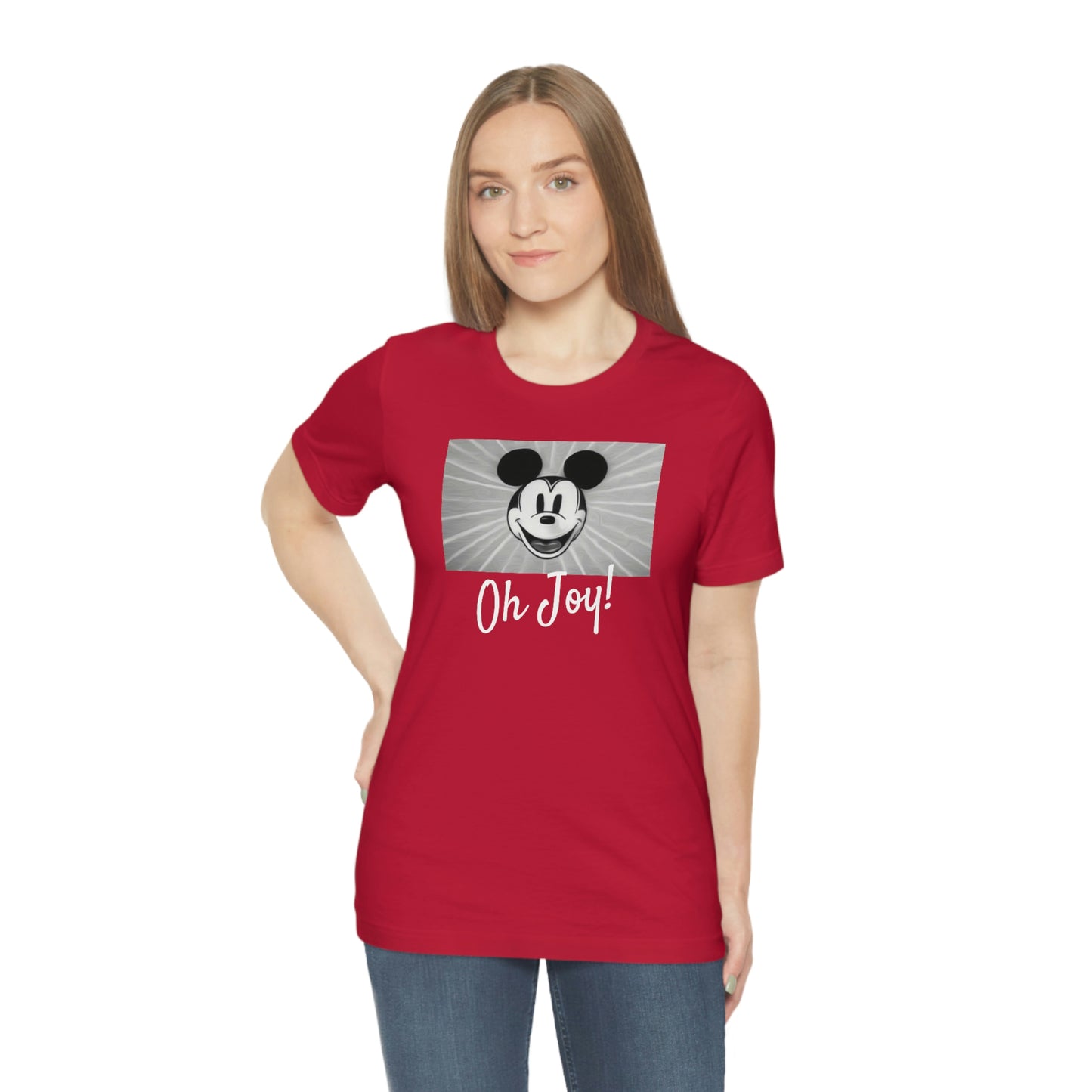 Unisex Jersey Short Sleeve Tee Disney Mickey Christmas - oh joy!
