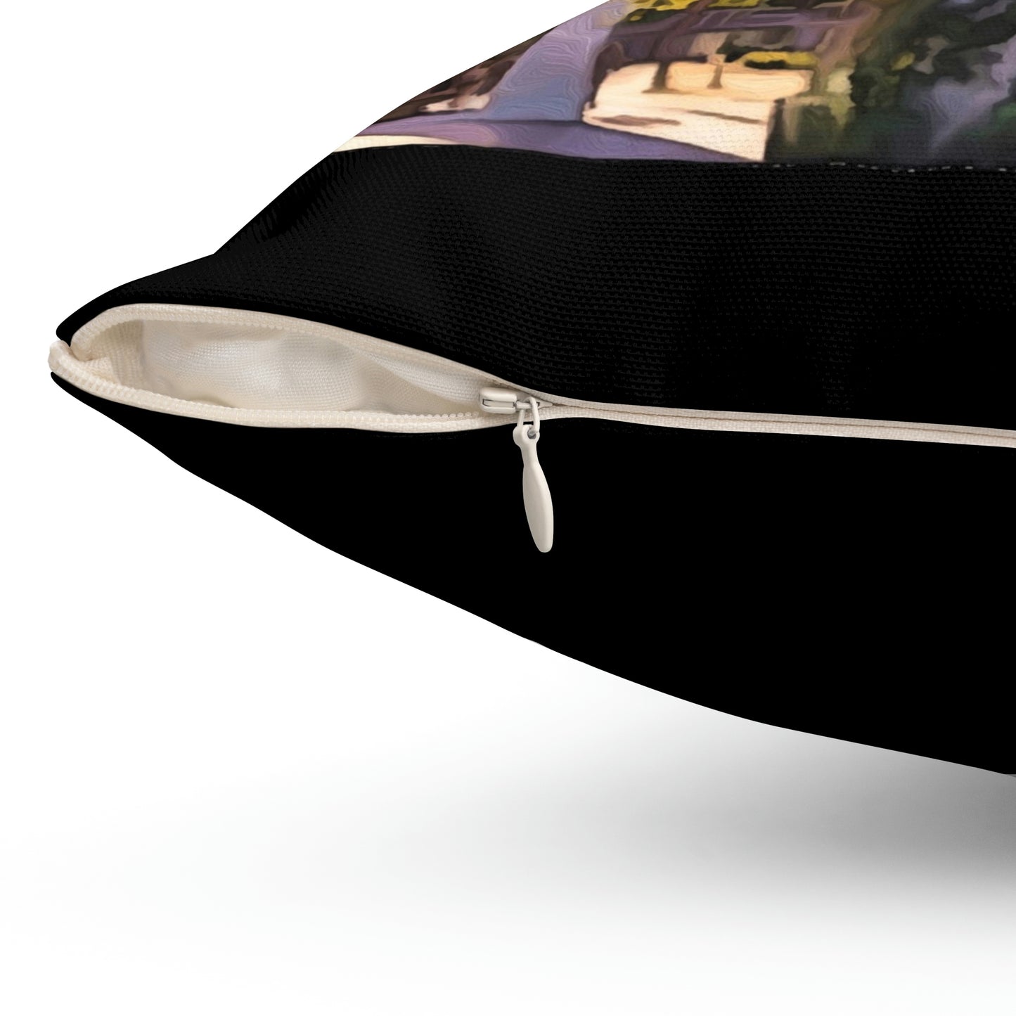 Spun Polyester Square Pillow Disneyland ~MonoRail ~ Ride